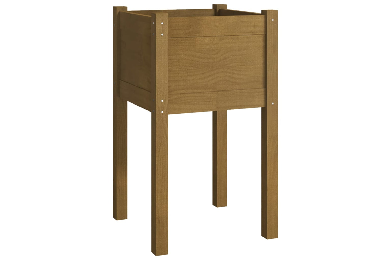 vidaXL 810796 Garden Planters 2 Pcs Honey Brown 40x40x70cm Solid Pinewood-3
