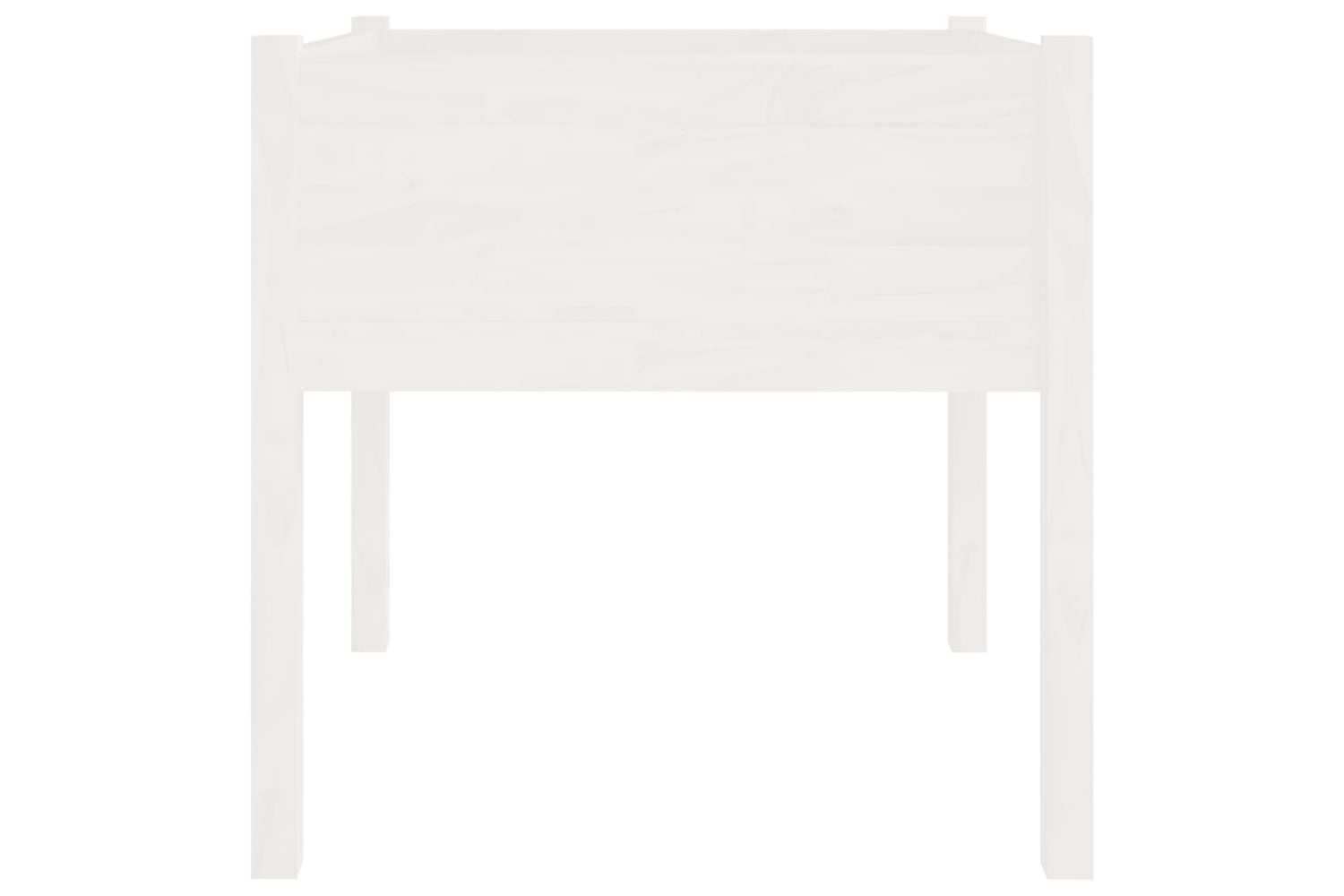 vidaXL 810811 Garden Planter White 70x70x70cm Solid Pinewood-3
