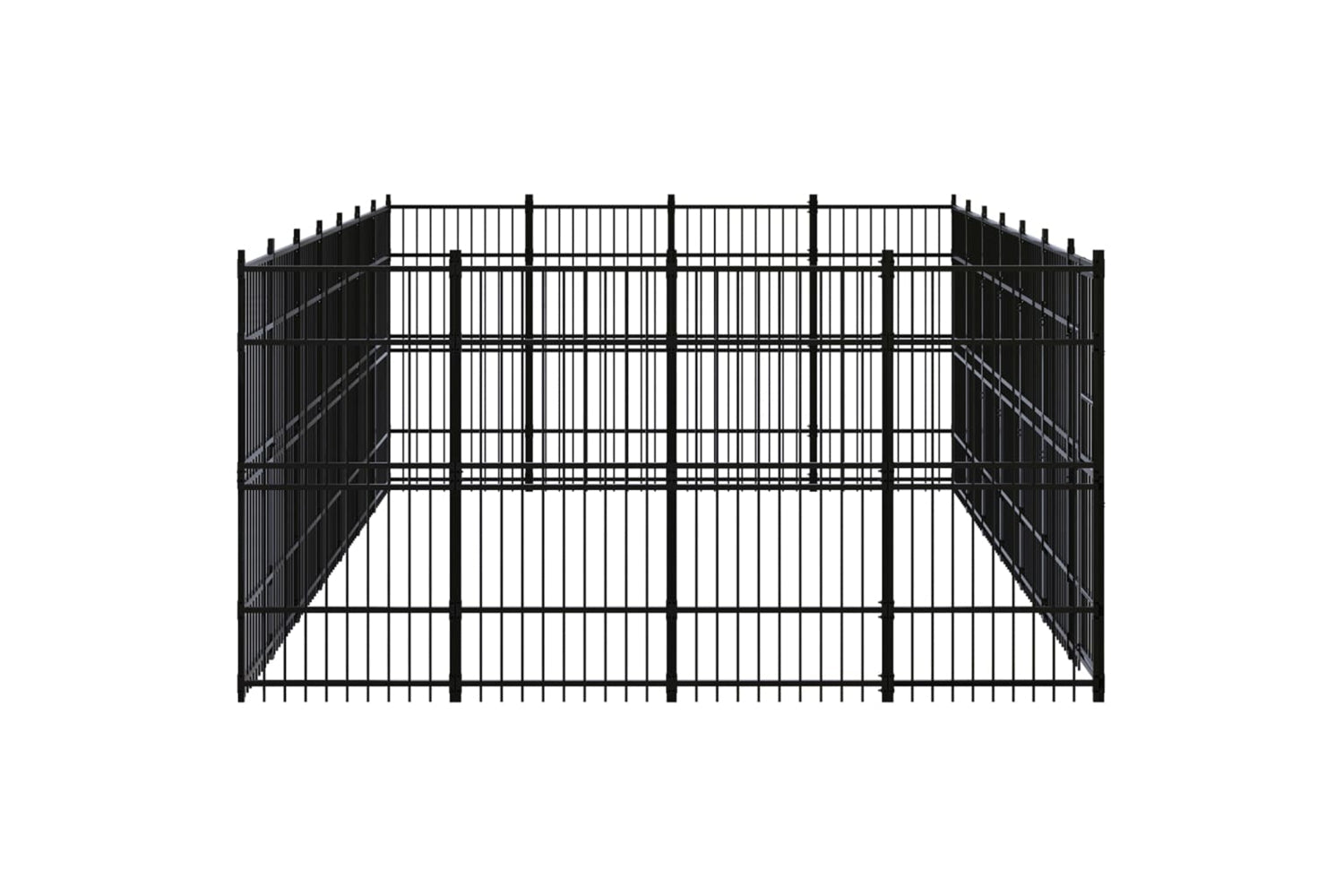Vidaxl 3097985 Outdoor Dog Kennel Steel 25.8 M2-3