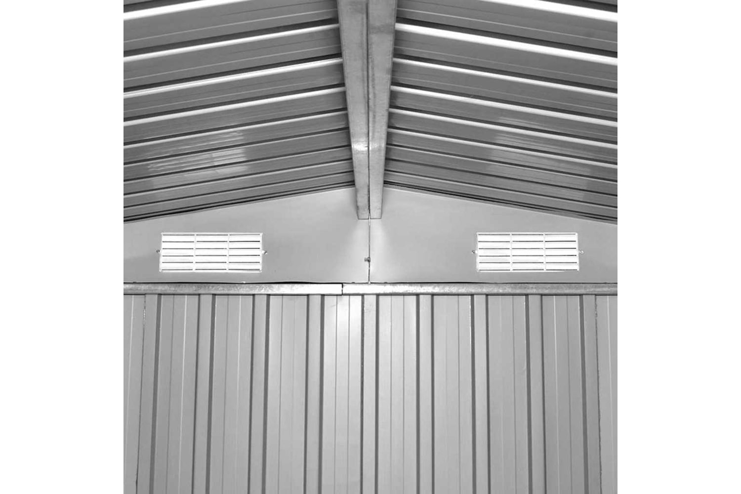 vidaXL 143343 Garden Shed 257x298x178cm Metal Brown-9
