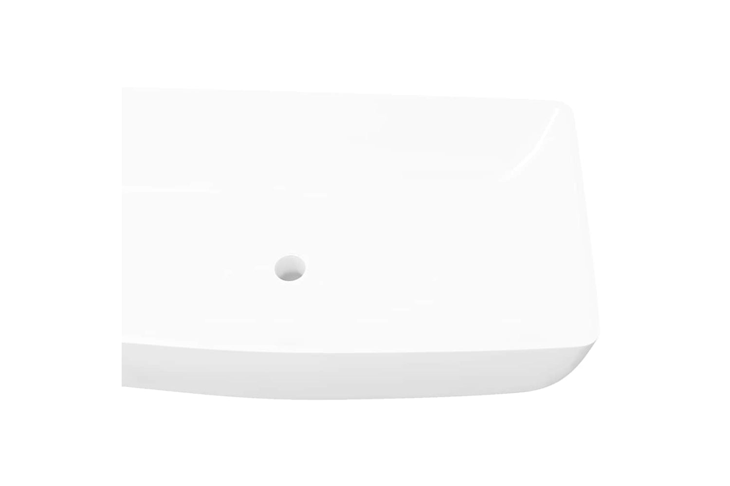 vidaXL 140691 Luxury Ceramic Basin Rectangular Sink White 71 X 39cm-3