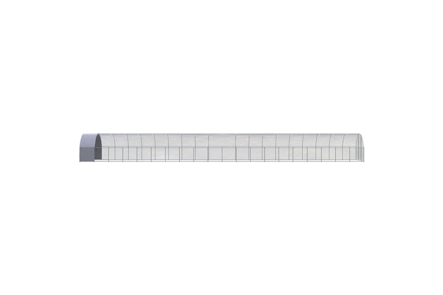 Vidaxl 3095479 Outdoor Chicken Coop 3x20x2 M Galvanised Steel-3