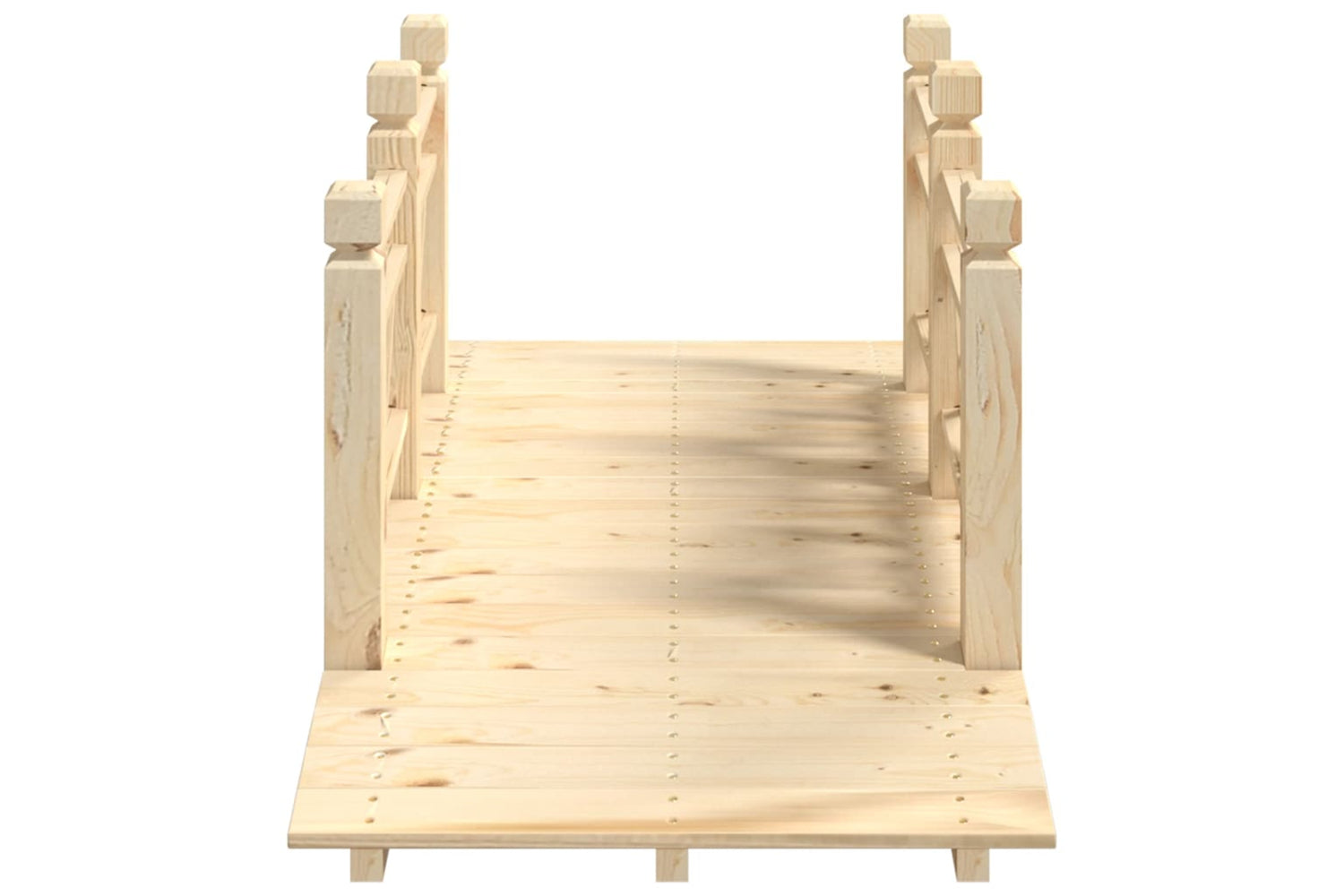 Vidaxl 363359 Garden Bridge With Railings 150x67x56cm Solid Wood Spruce-3
