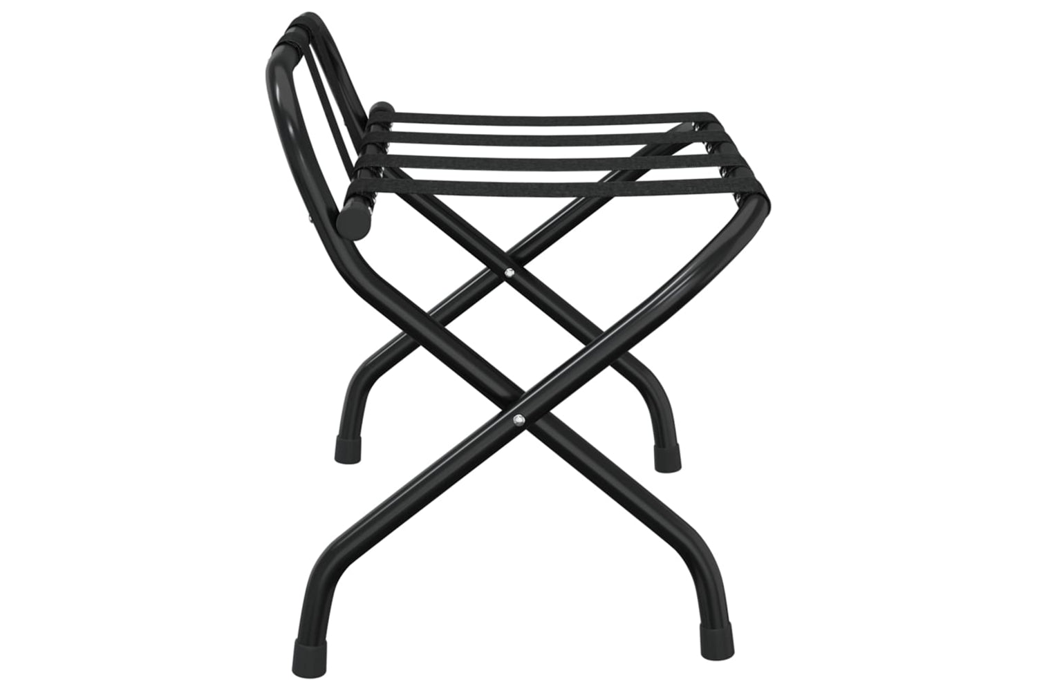 vidaXL 153075 Luggage Rack With Backrest Black 56x39x52cm-3