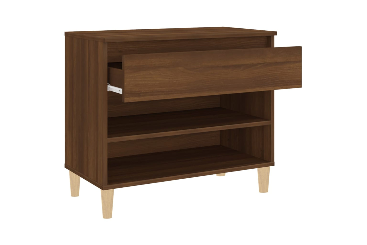 vidaXL 819763 Shoe Cabinet Brown Oak 70x36x60cm Engineered Wood-6