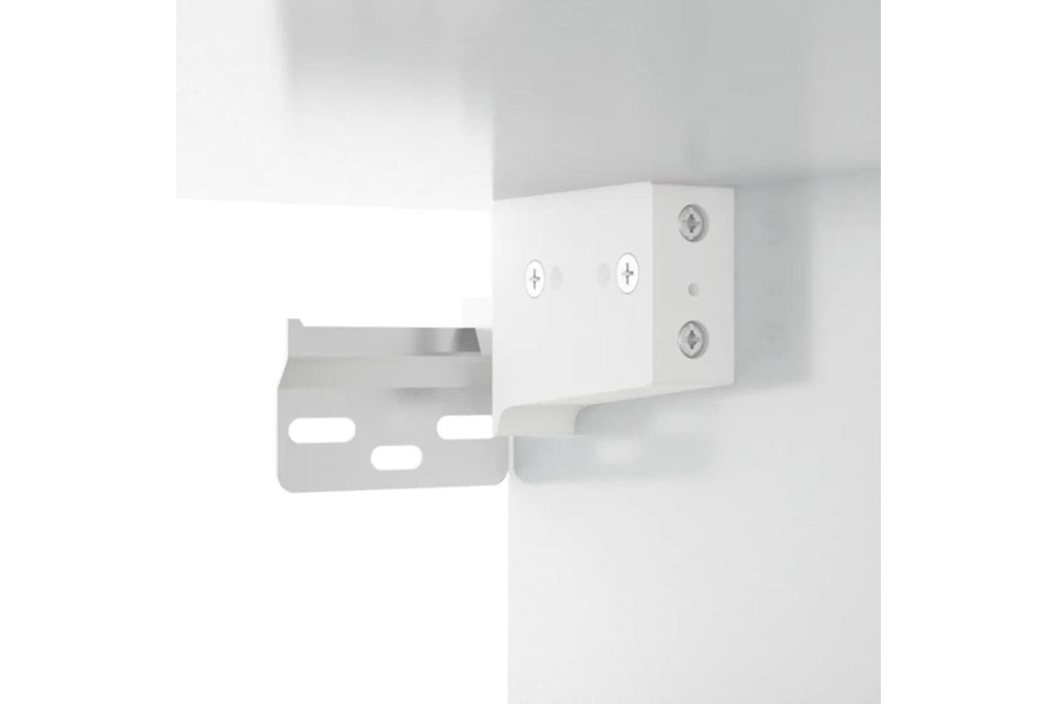 vidaXL 821014 Wall-mounted Shoe Cabinet High Gloss White 70x35x38cm Engineered Wood-6