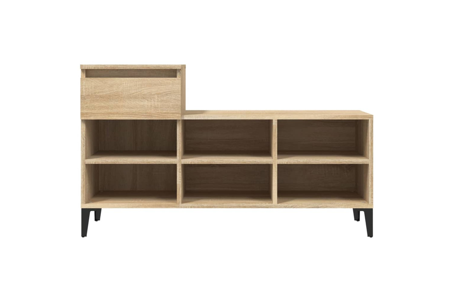 vidaXL 821215 Shoe Cabinet Sonoma Oak 102x36x60cm Engineered Wood-5