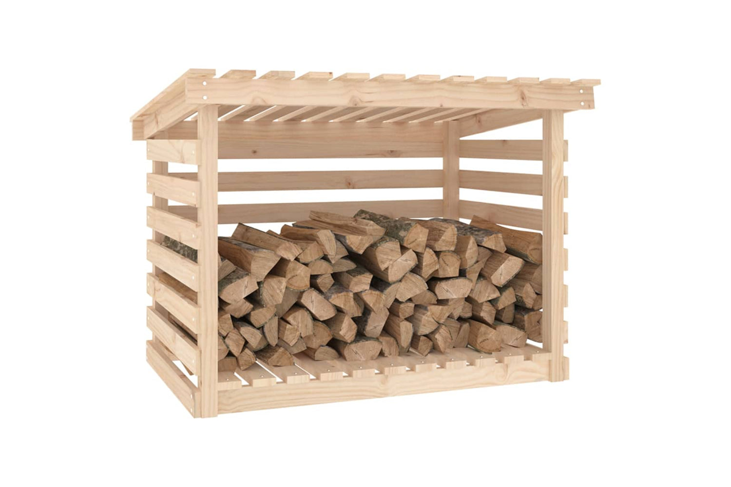 vidaXL 822227 Firewood Rack 108x73x79cm Solid Wood Pine-3