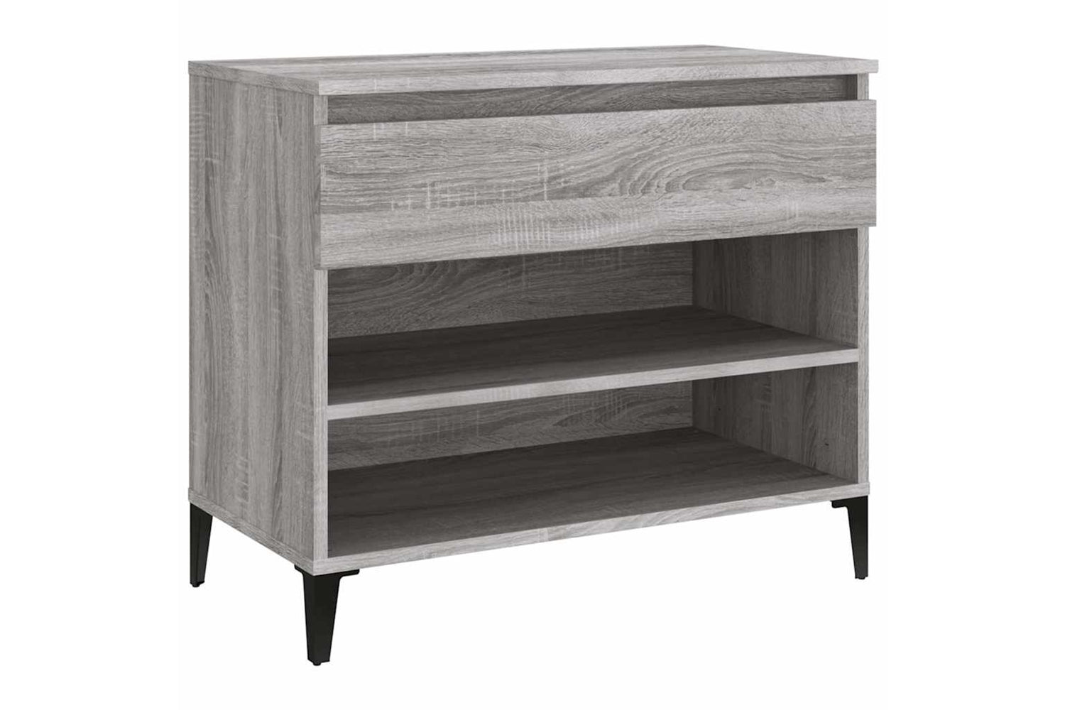 vidaXL 819770 Shoe Cabinet Grey Sonoma 70x36x60cm Engineered Wood