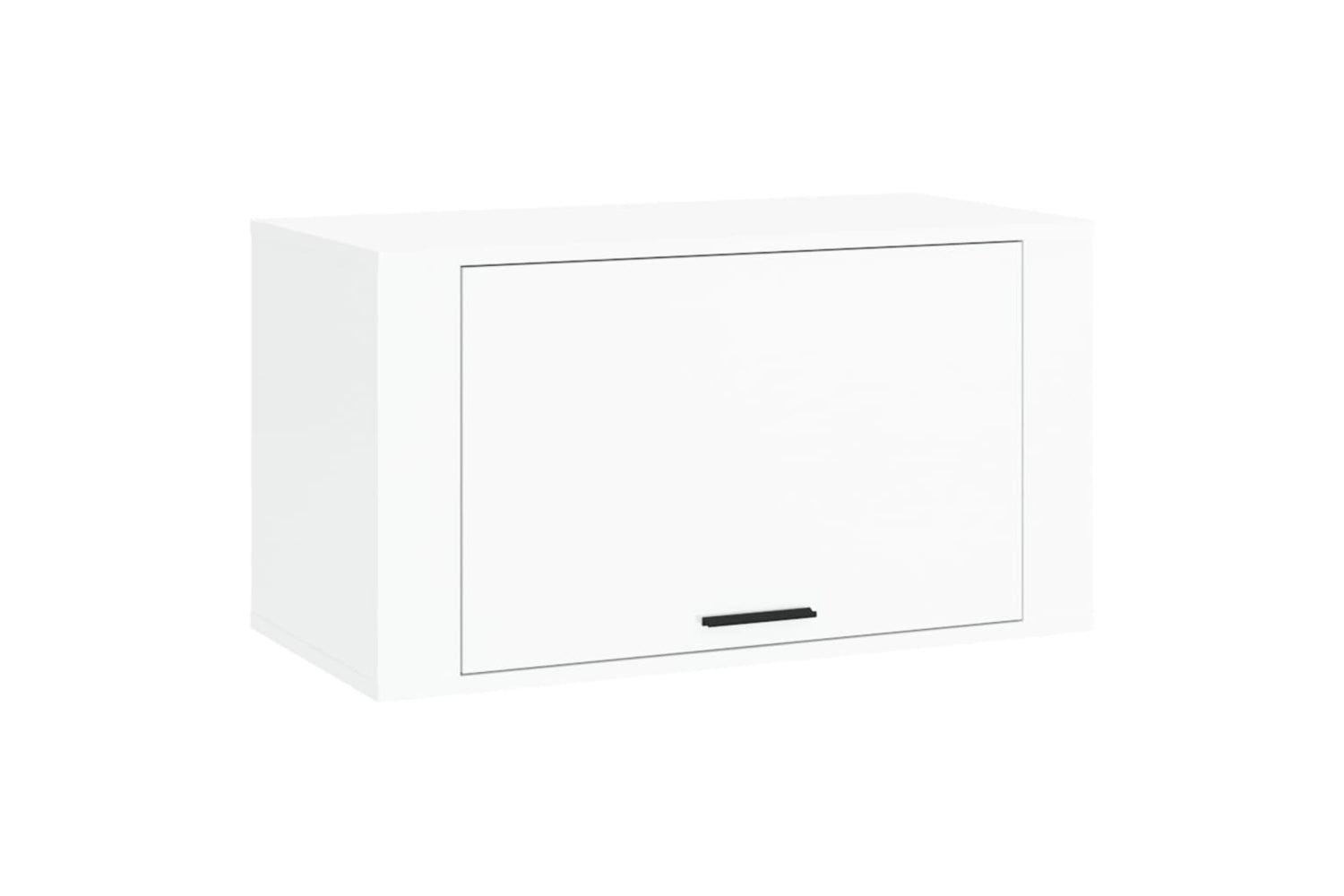 vidaXL 821014 Wall-mounted Shoe Cabinet High Gloss White 70x35x38cm Engineered Wood