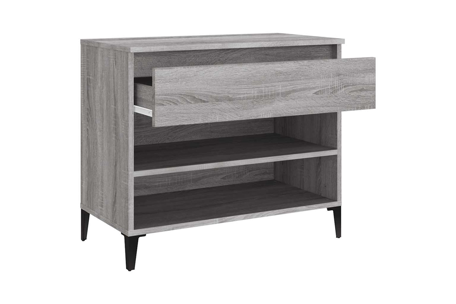 vidaXL 819770 Shoe Cabinet Grey Sonoma 70x36x60cm Engineered Wood-5
