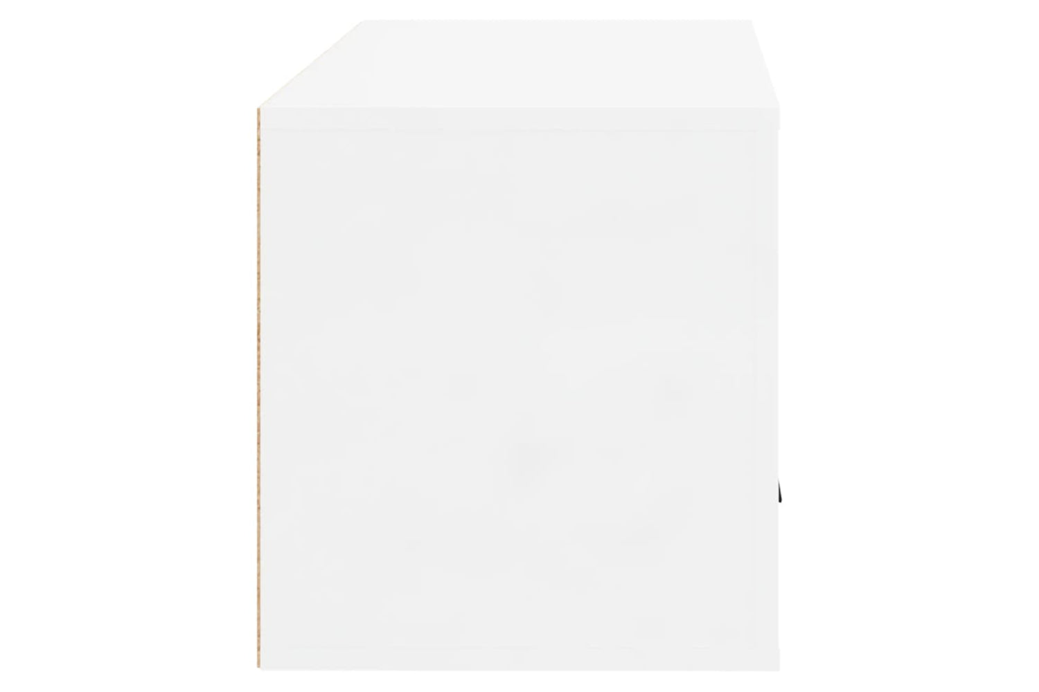 vidaXL 821014 Wall-mounted Shoe Cabinet High Gloss White 70x35x38cm Engineered Wood-5