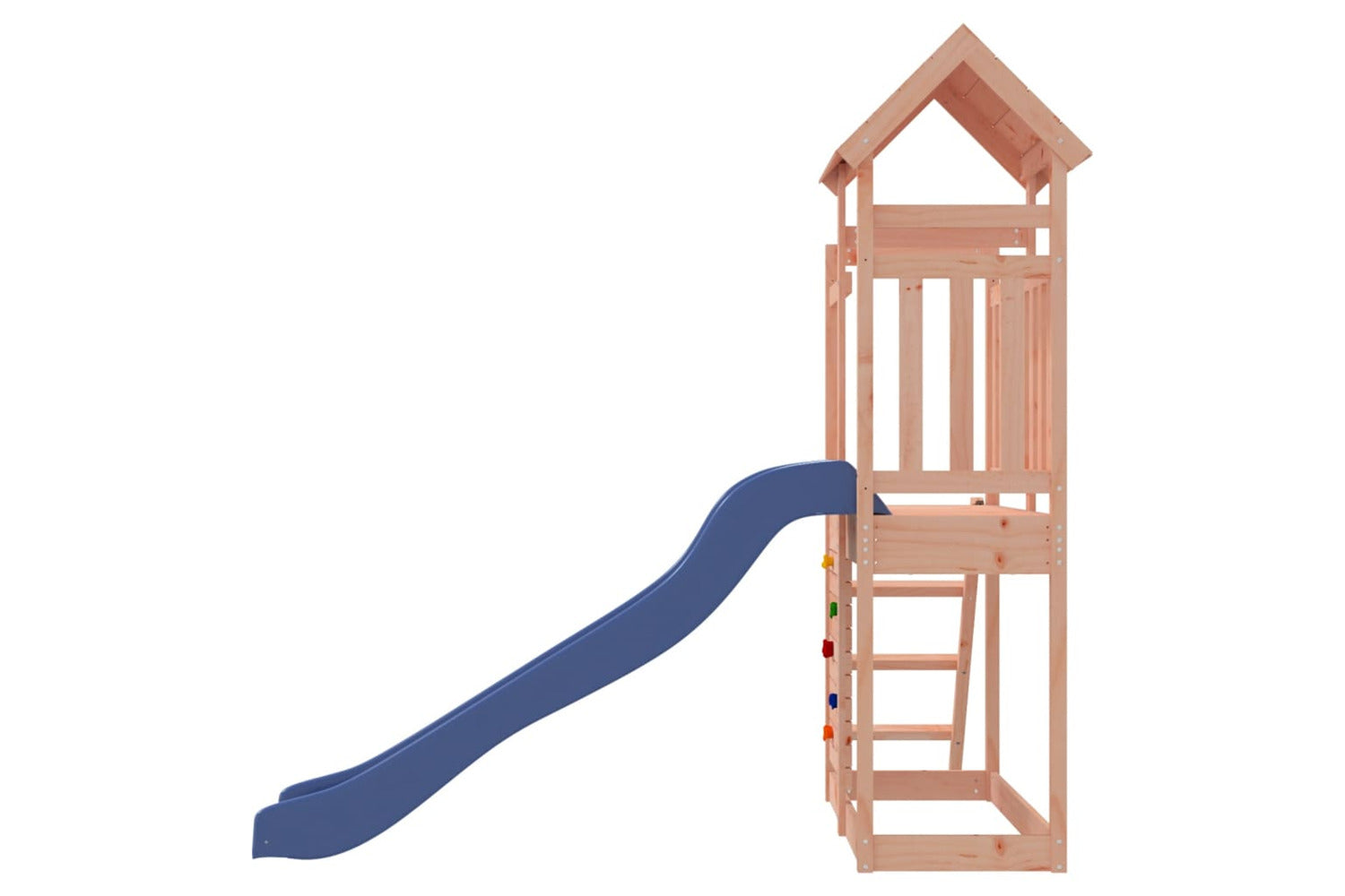 Vidaxl 3155889 Playhouse With Slide Rockwall Solid Wood Douglas-6