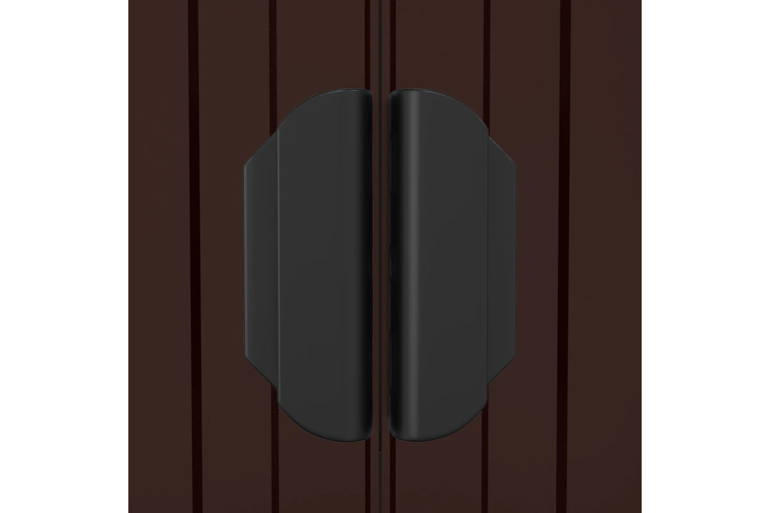 vidaXL 3147462 Garden Shed Dark Brown 192x357x223cm Galvanised Steel-6