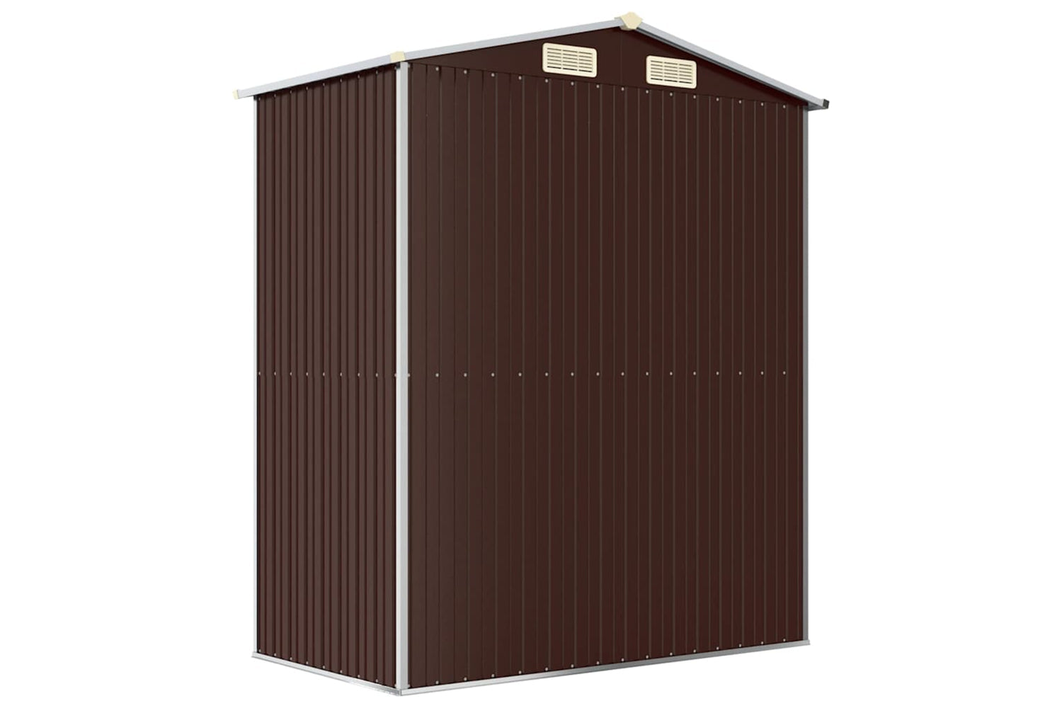 vidaXL 319273 Garden Shed Dark Brown 192x108x223cm Galvanised Steel-5
