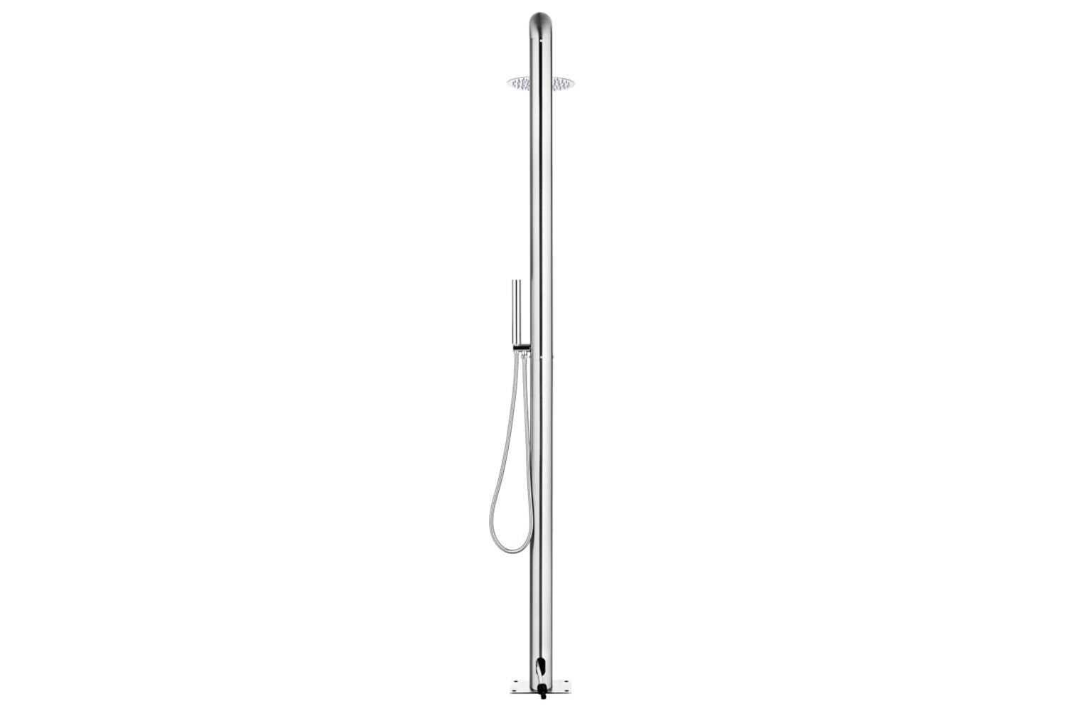 vidaXL 315941 Garden Shower 225cm Stainless Steel-5