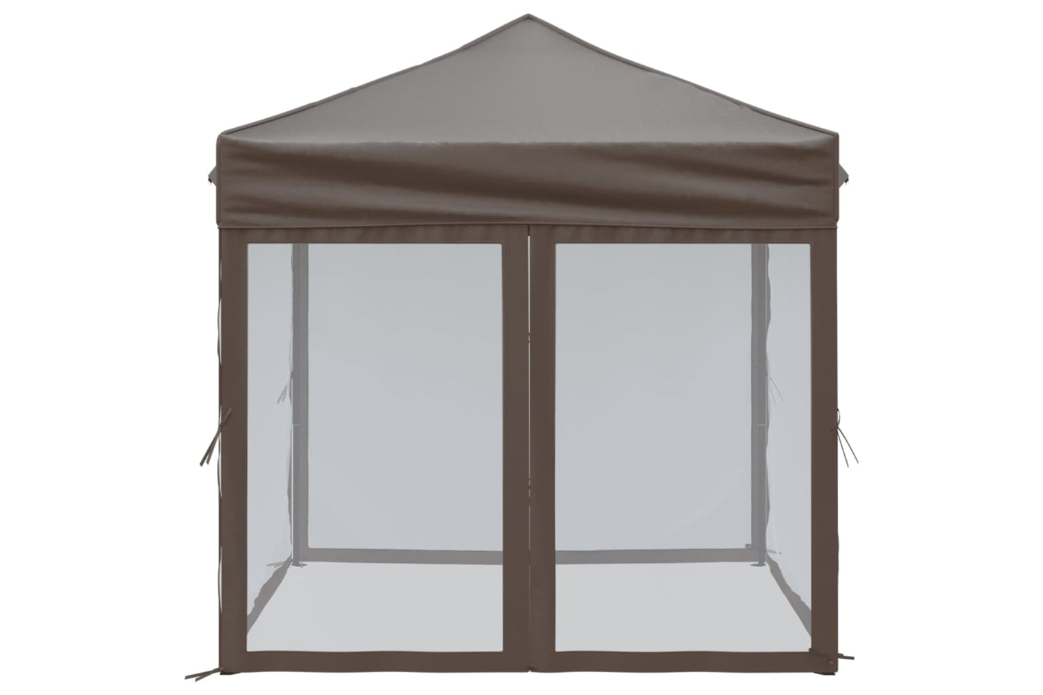 Vidaxl 93512 Folding Party Tent With Sidewalls Taupe 2x2 M-3