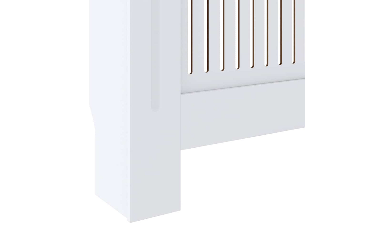 vidaXL Mdf Radiator Cover White 205cm-7