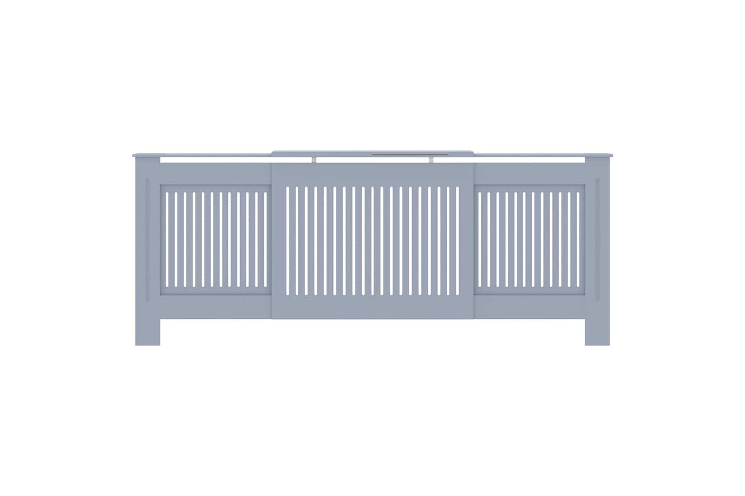 vidaXL Mdf Radiator Cover Grey 205cm-3