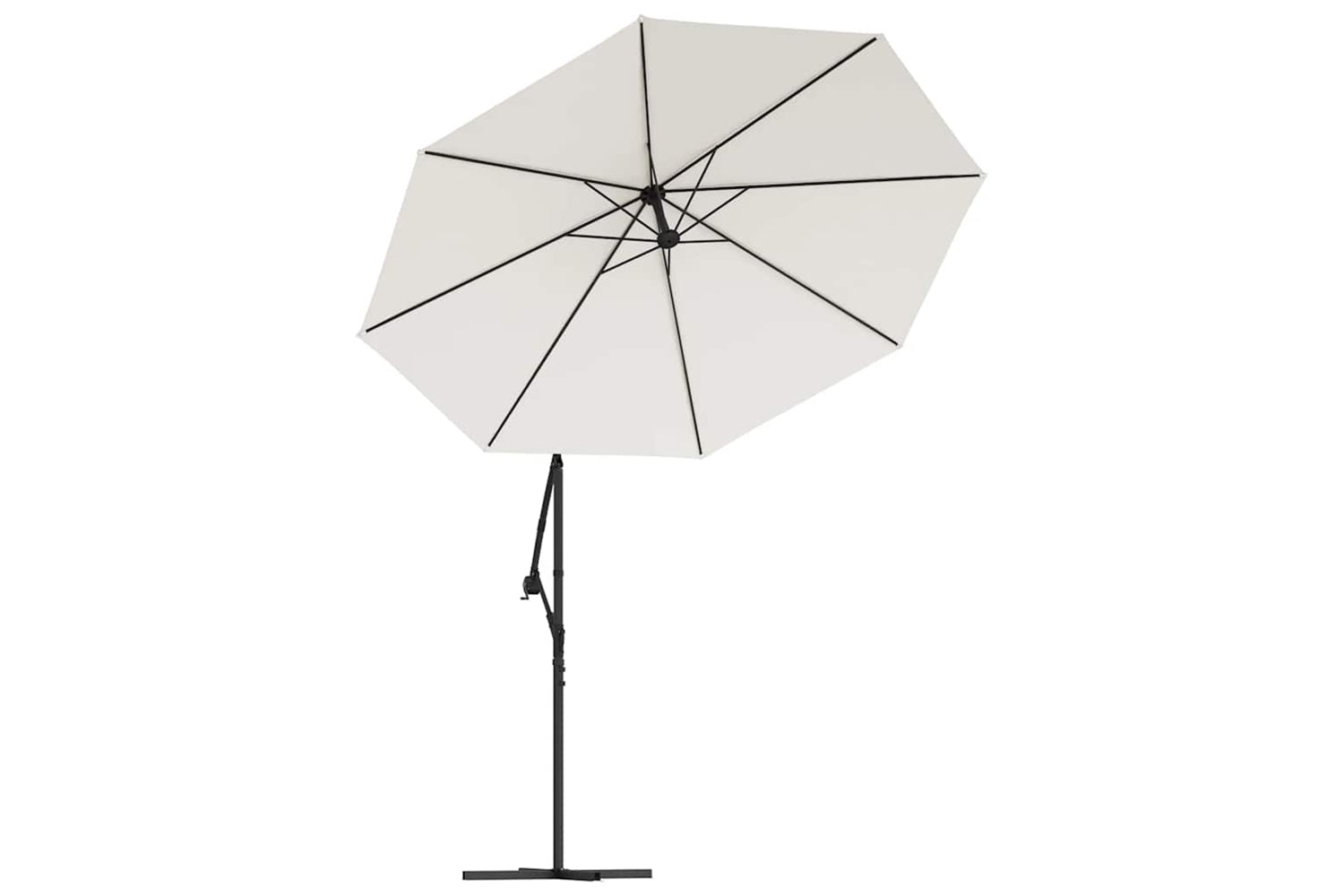 vidaXL 313813 Replacement Fabric For Cantilever Umbrella Sand White 350cm-3