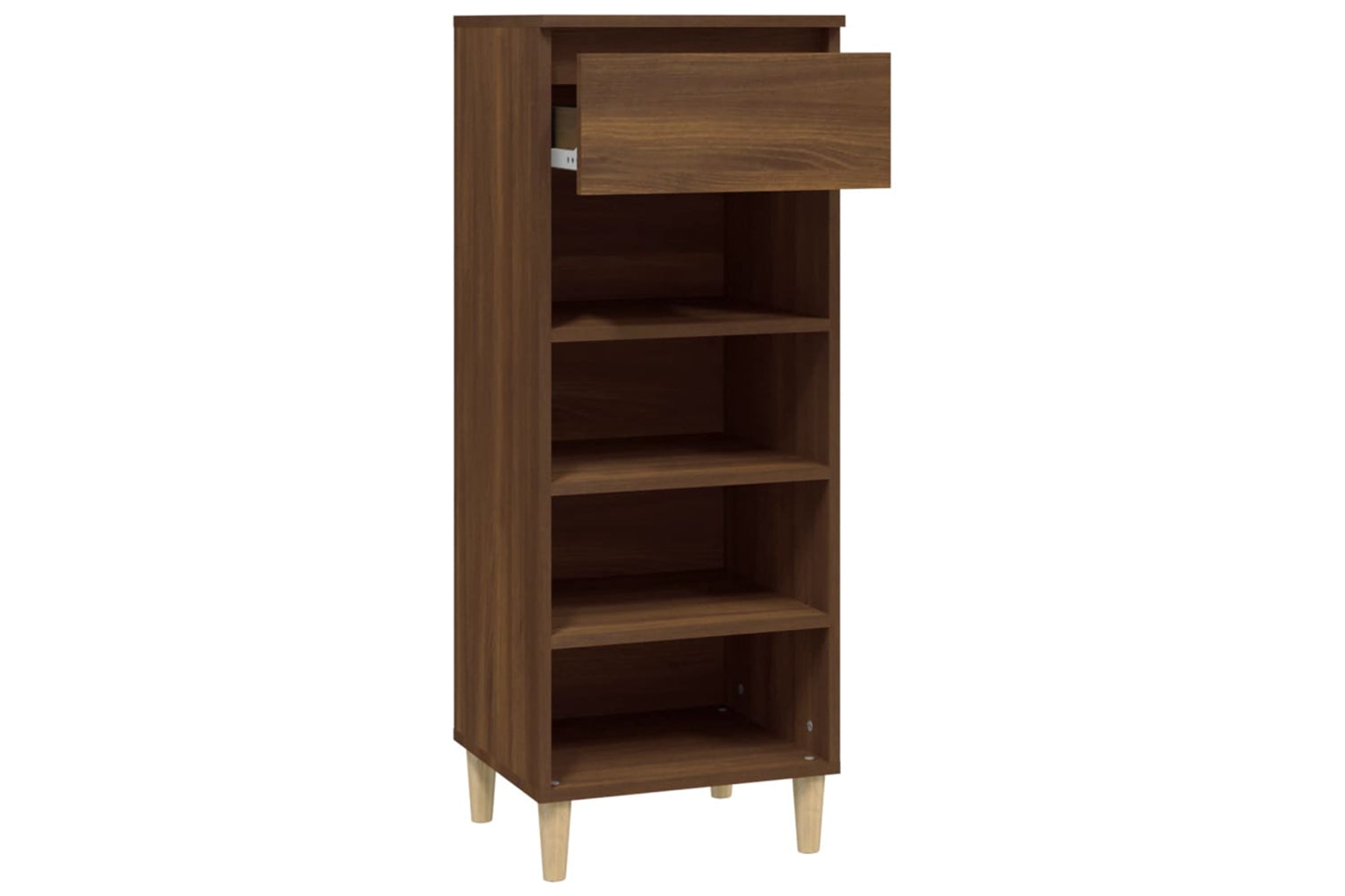 vidaXL 819779 Shoe Cabinet Brown Oak 40x36x105cm Engineered Wood-3