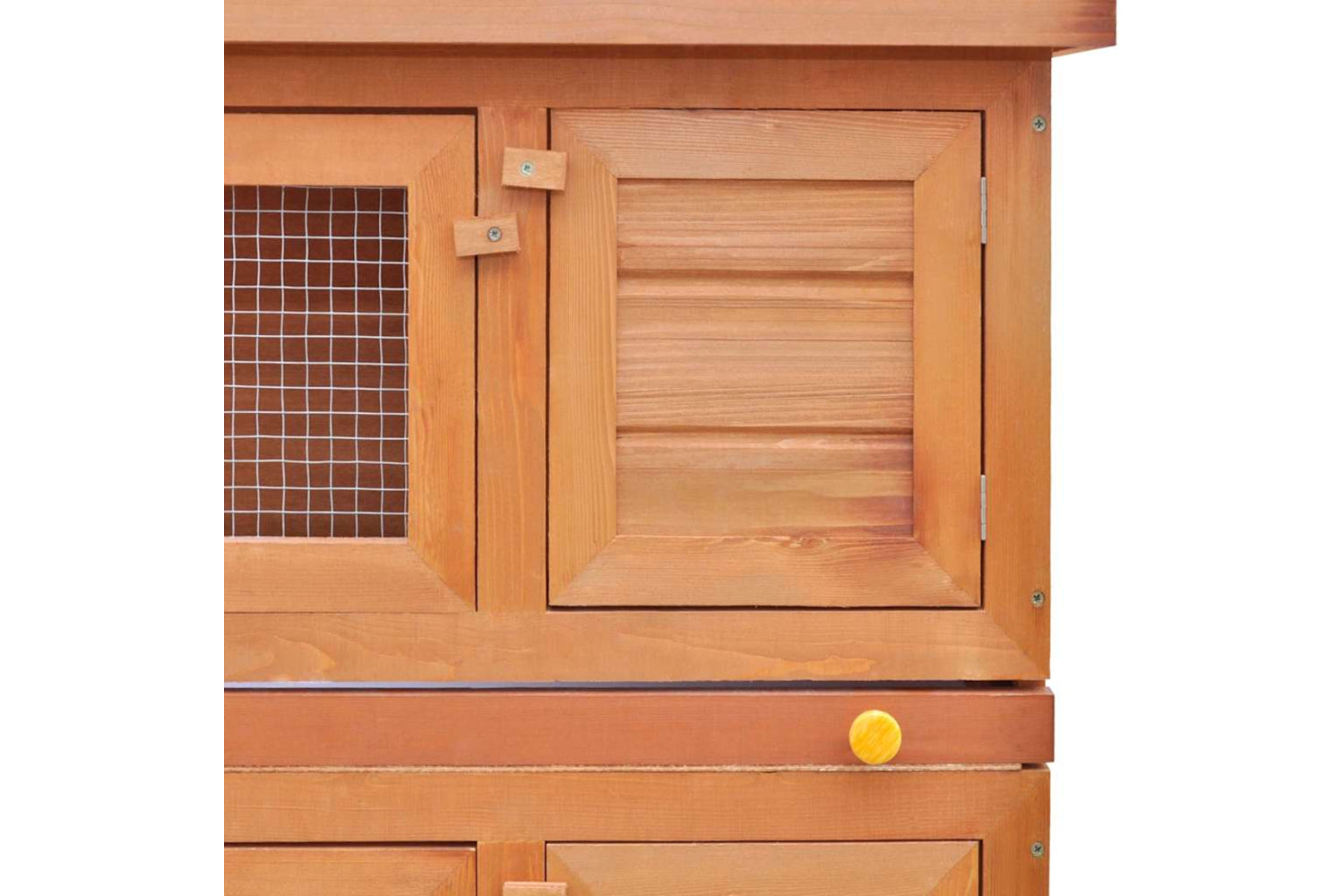 Vidaxl 170159 Outdoor Rabbit Hutch Small Animal House Pet Cage 4 Doors Wood-6