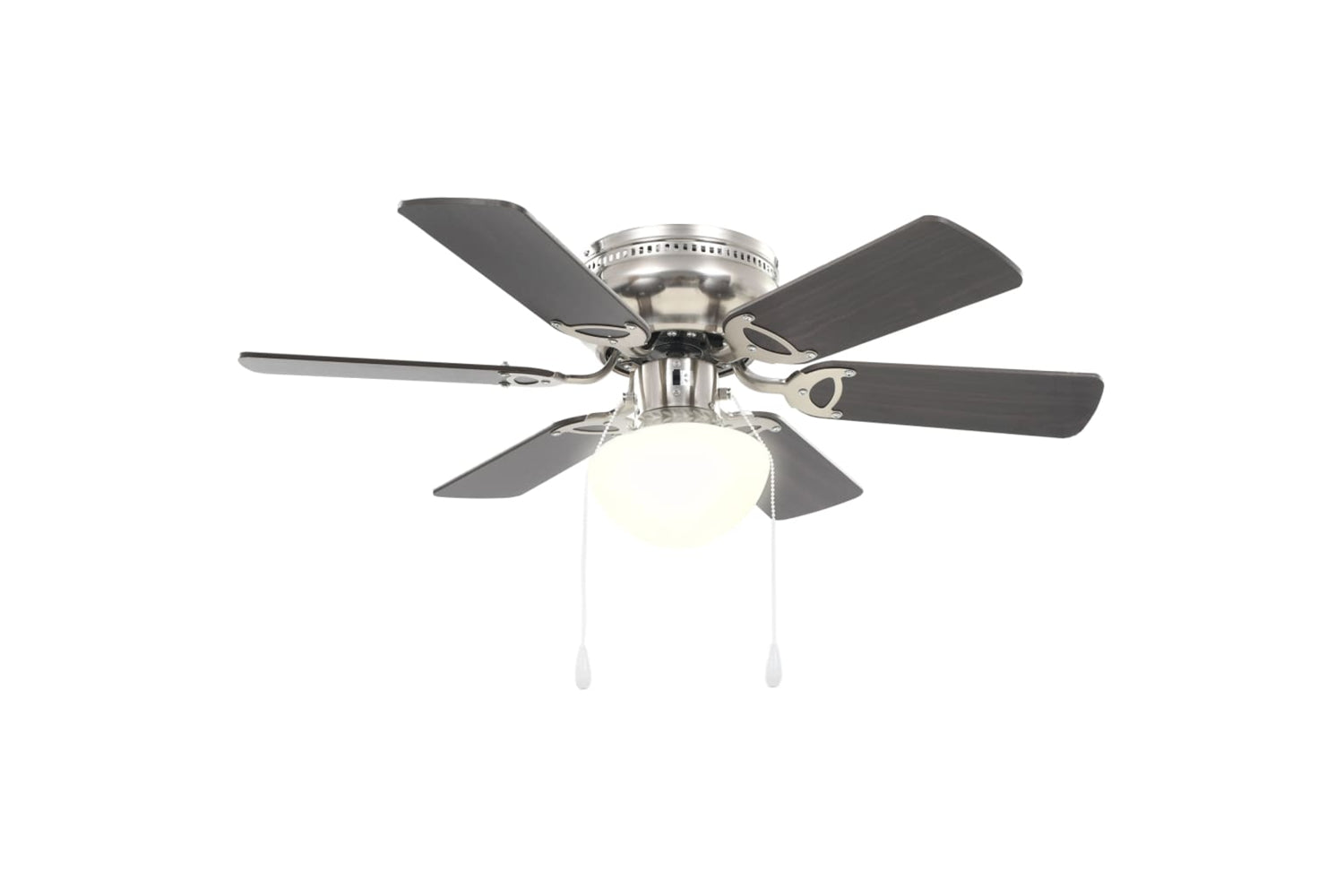 vidaXL 50537 Ornate Ceiling Fan With Light 82cm Dark Brown-4