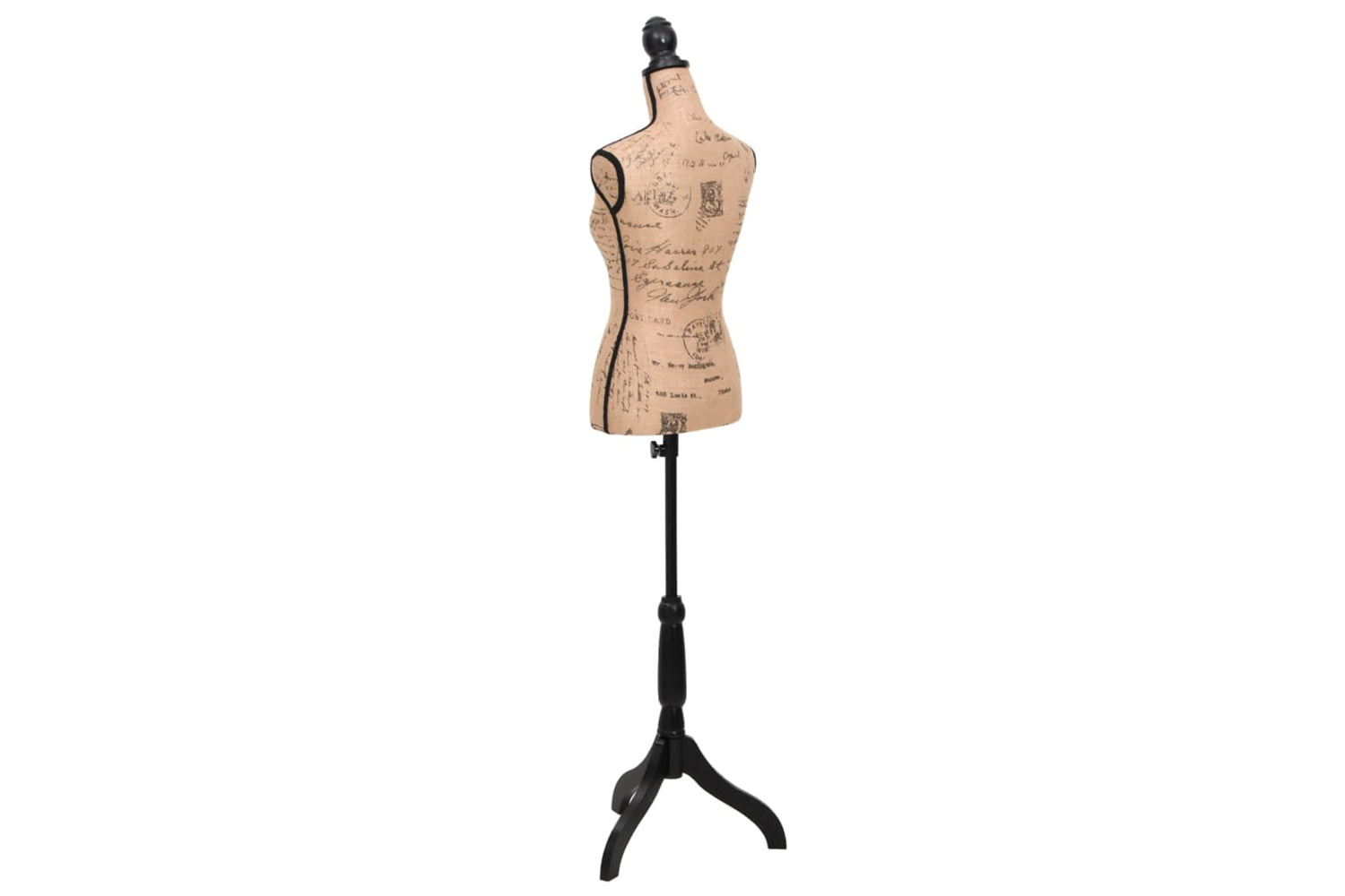 Vidaxl 30029 Ladies Bust Display Bust Brown Black Jute Female Mannequin Display-4
