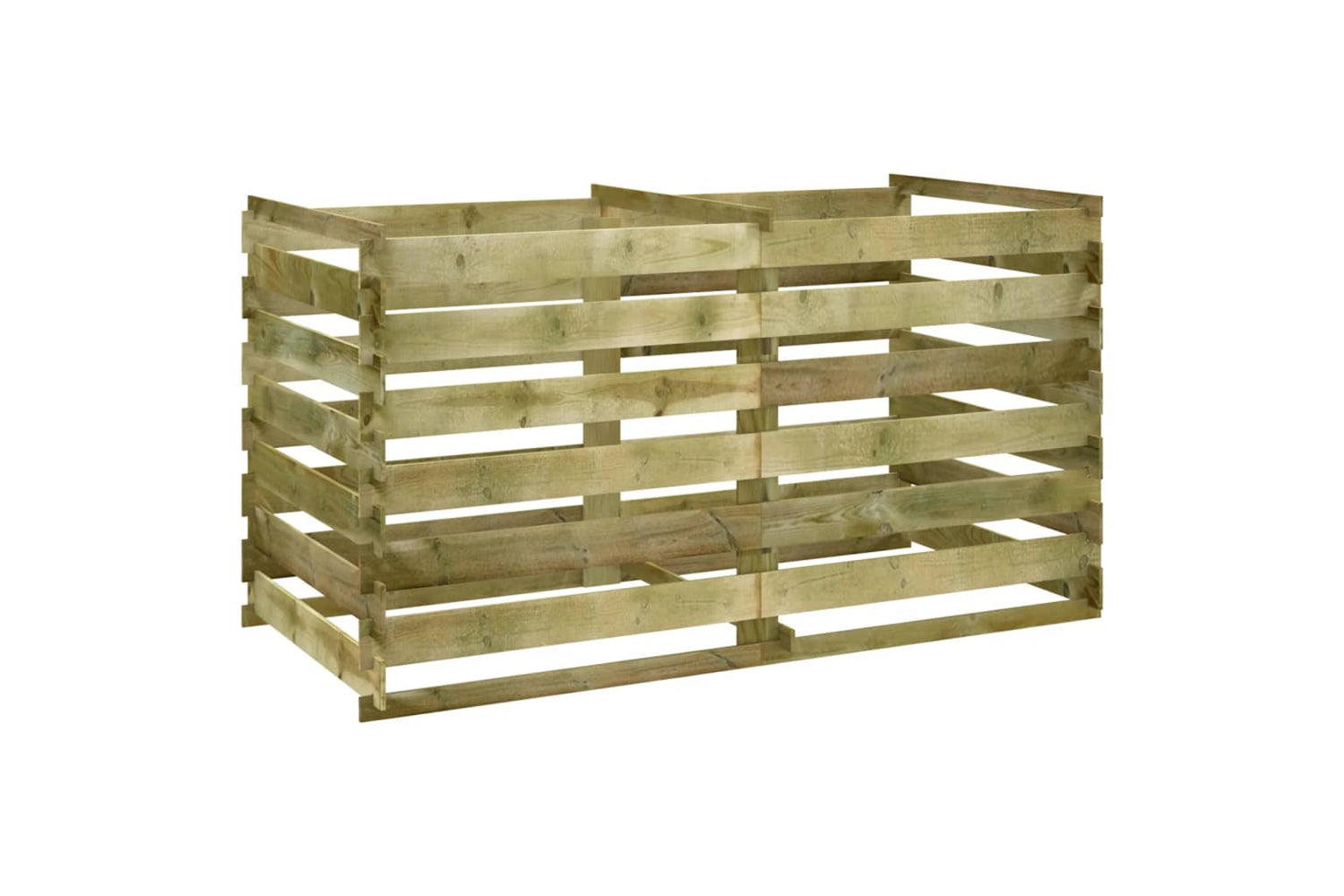 vidaXL 42955 Slatted Compost Bin Impregnated Pinewood 160x80x58cm