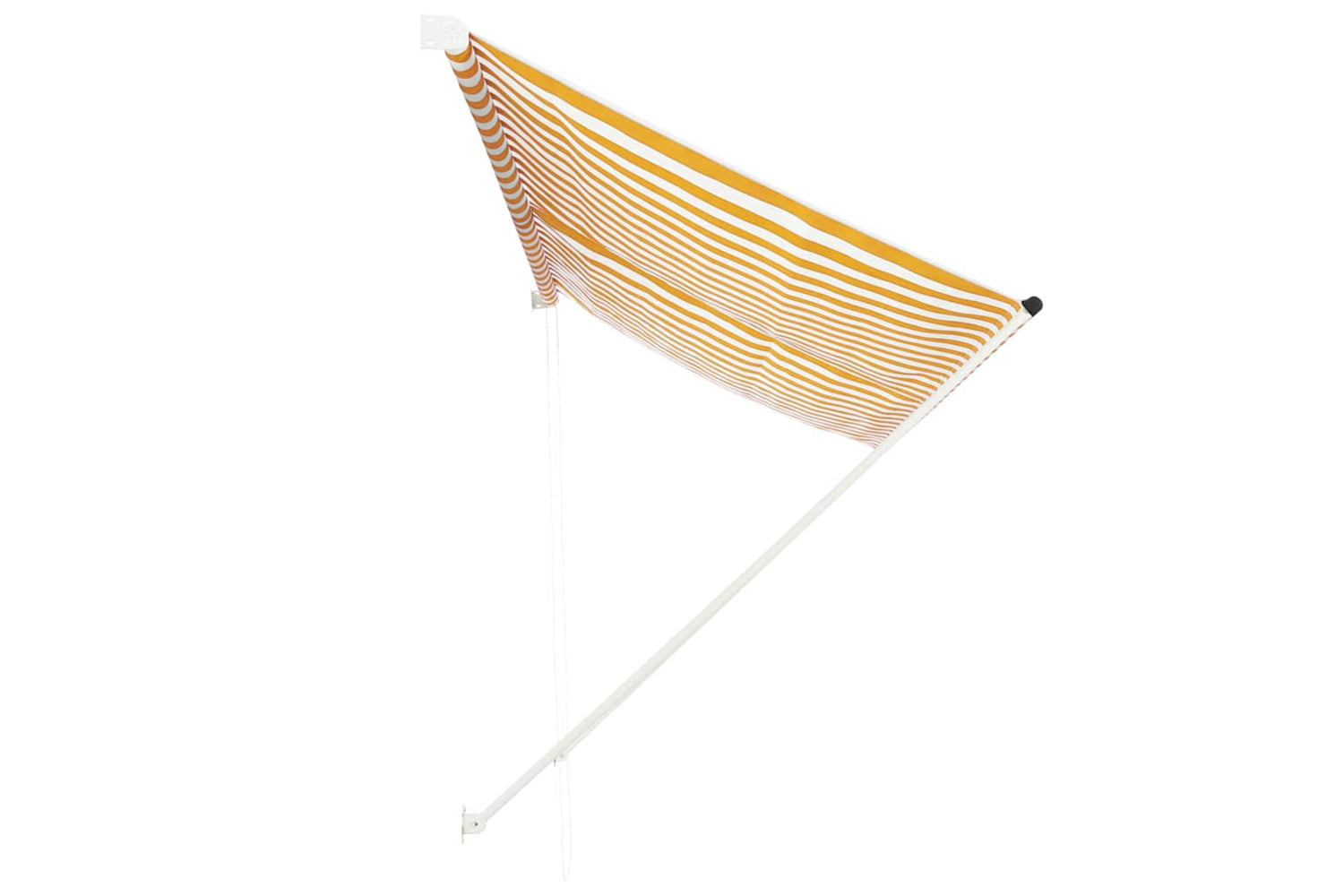 Vidaxl Retractable Awning 300x150 Cm Yellow And White-2