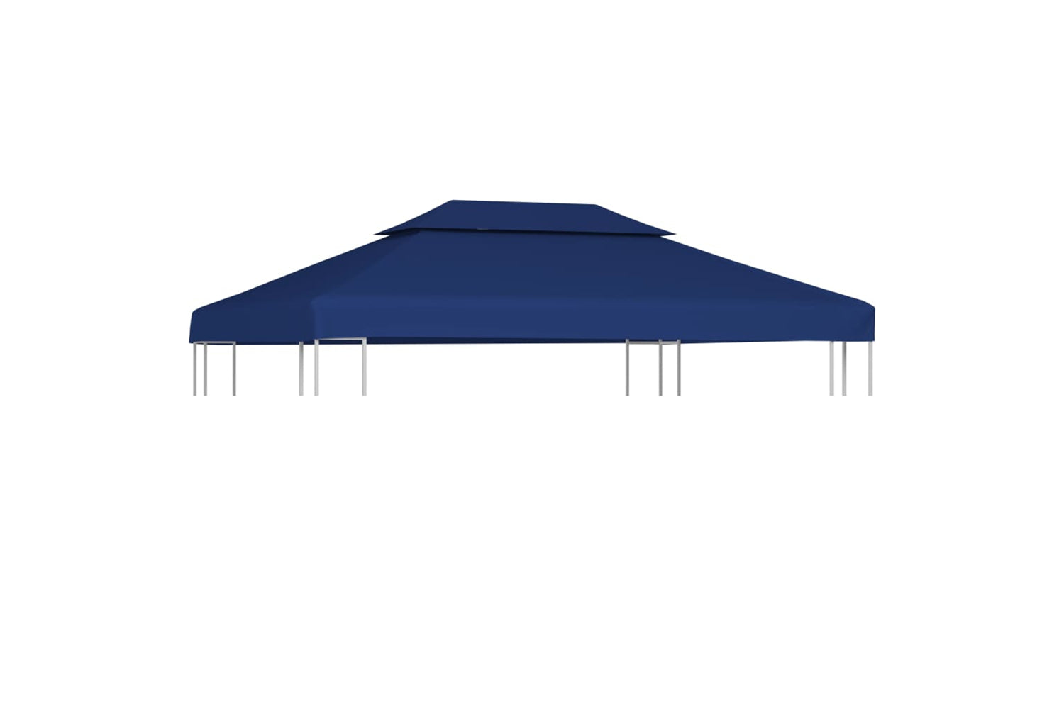 Vidaxl 44759 2-tier Gazebo Top Cover 310 G/mâ² 4x3 M Blue