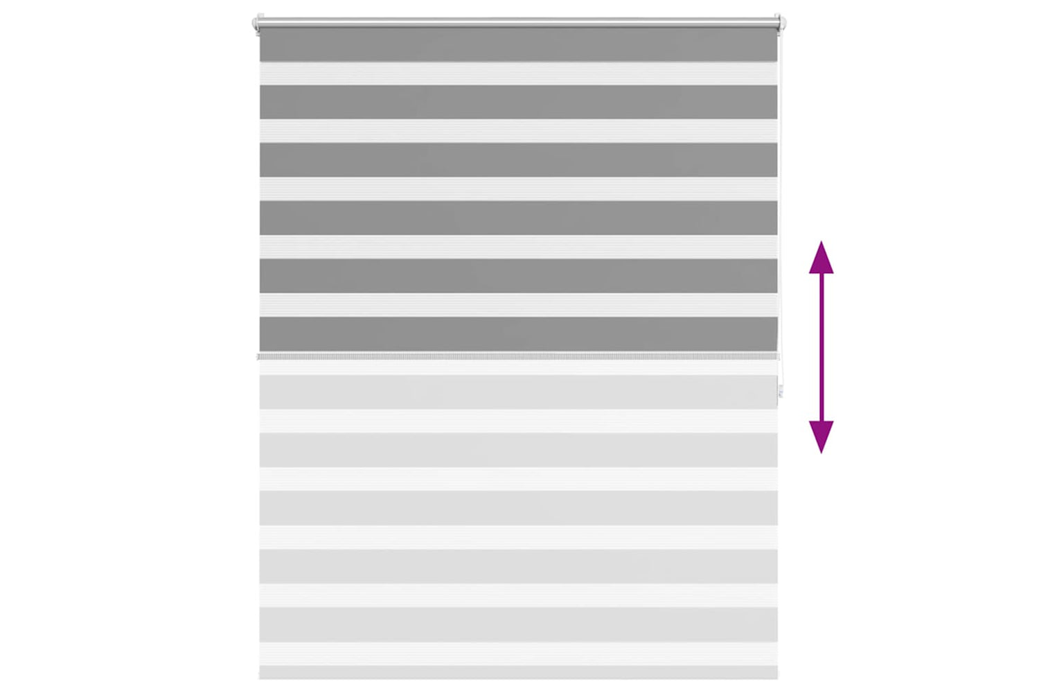 Vidaxl Zebra Blind 120 X 175 Cm Grey-4