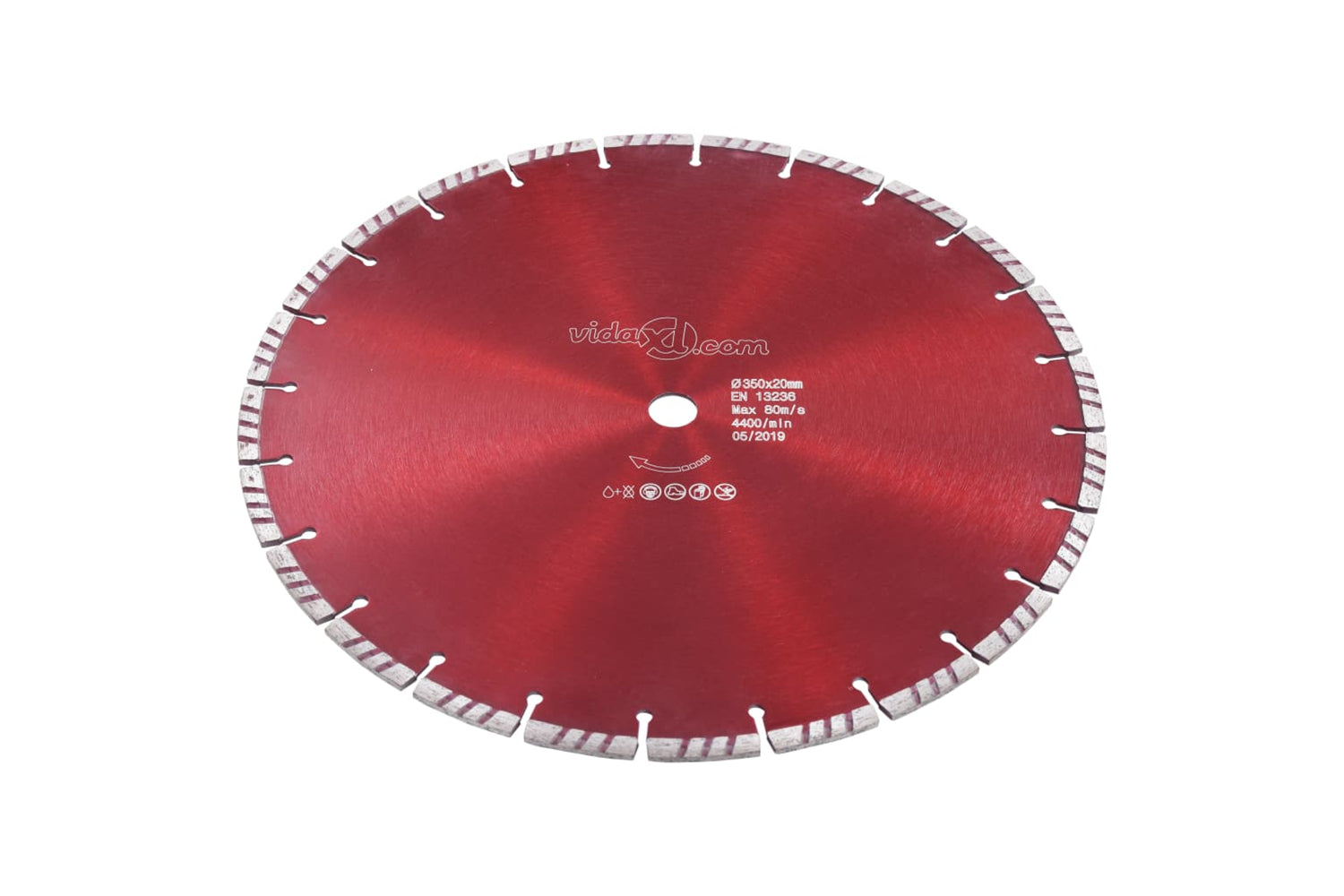 vidaXL 143226 Diamond Cutting Disc With Turbo Steel 350mm-2