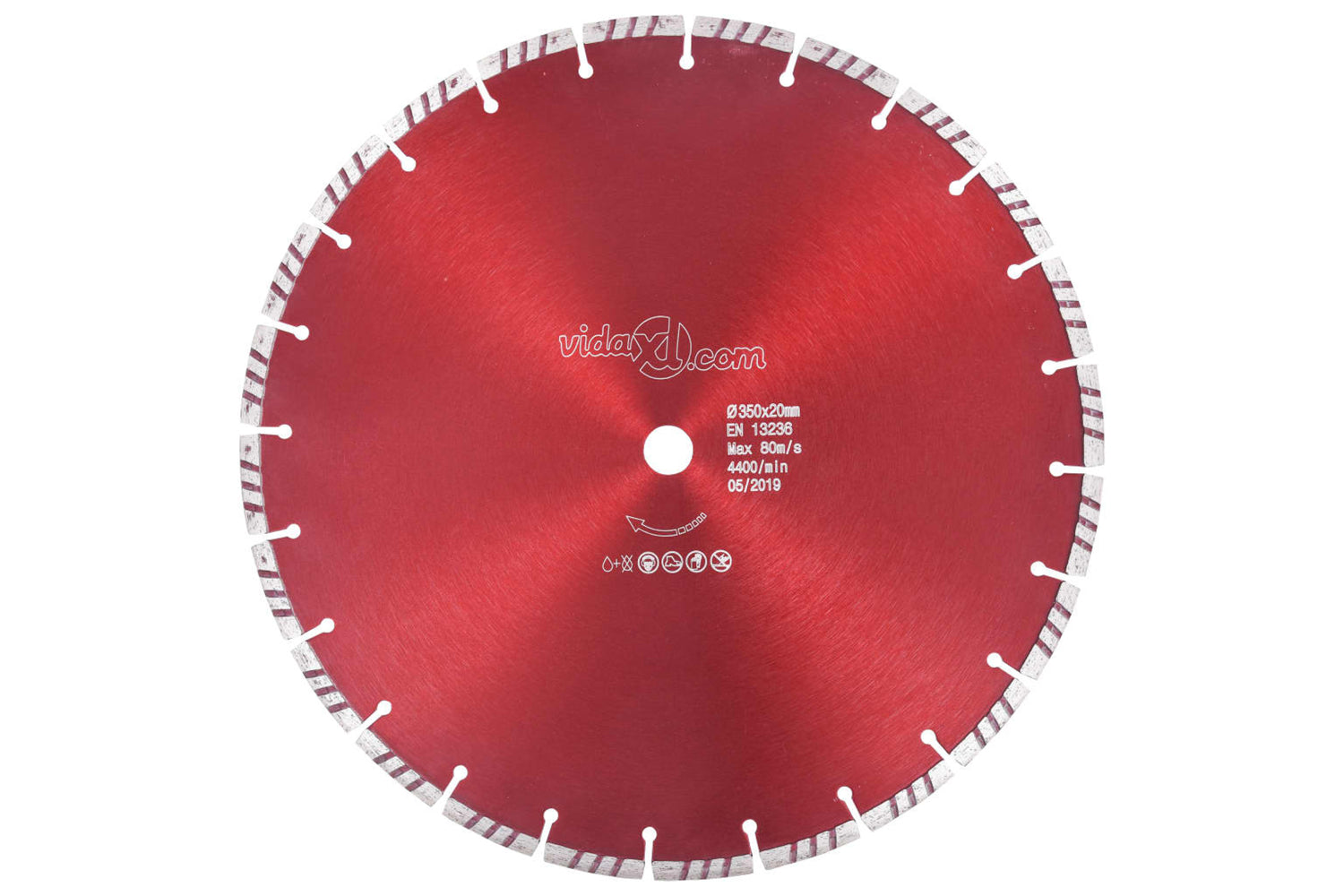 vidaXL 143226 Diamond Cutting Disc With Turbo Steel 350mm