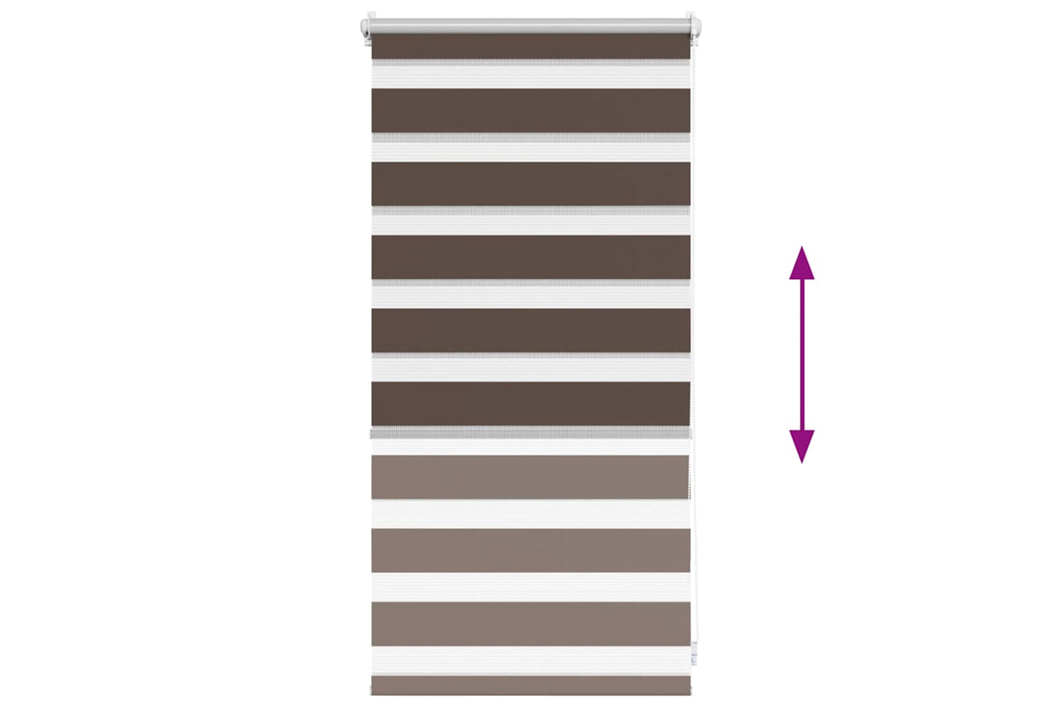 Vidaxl Zebra Blind 40 X 100 Cm Coffee-4