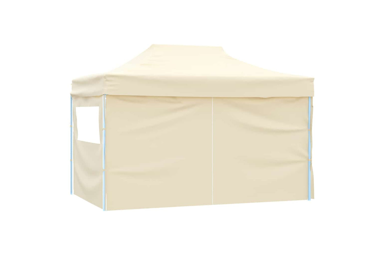 Vidaxl Foldable Tent Pop-up With 4 Side Walls 3x4.5 M Cream White-5