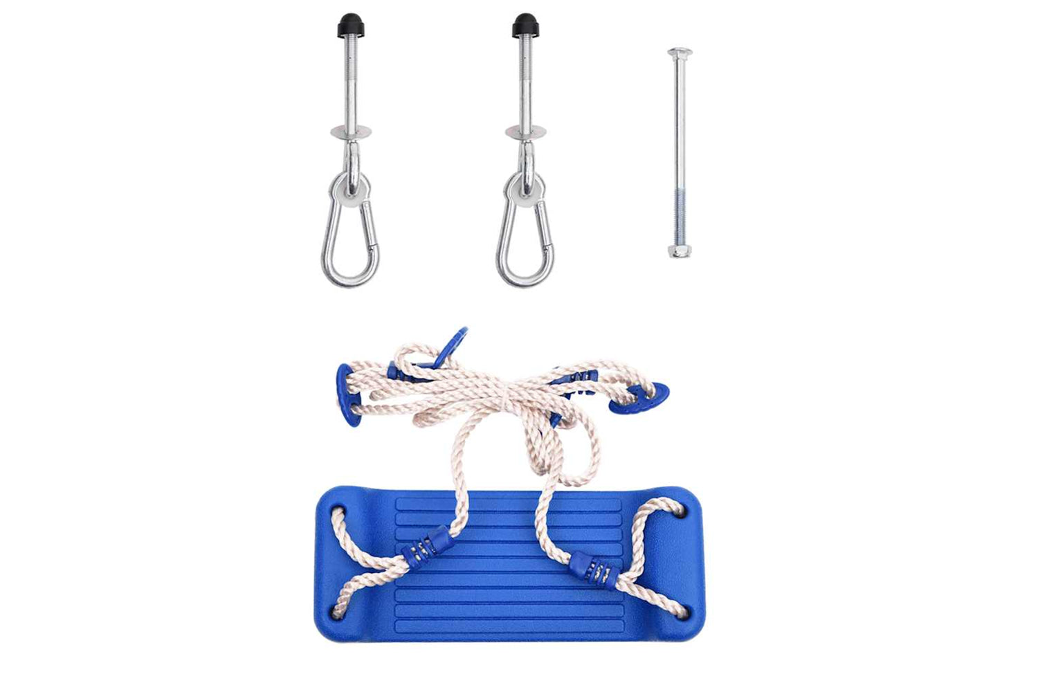 Vidaxl - 91696 Swing Seats With Ropes 2 Pcs Blue 37x15 Cm Polyethene-2