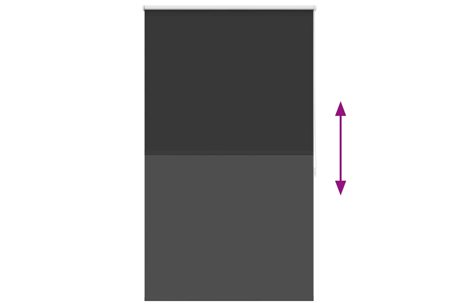 Vidaxl Roller Blind Blackout 80 X 175 Cm Black-8