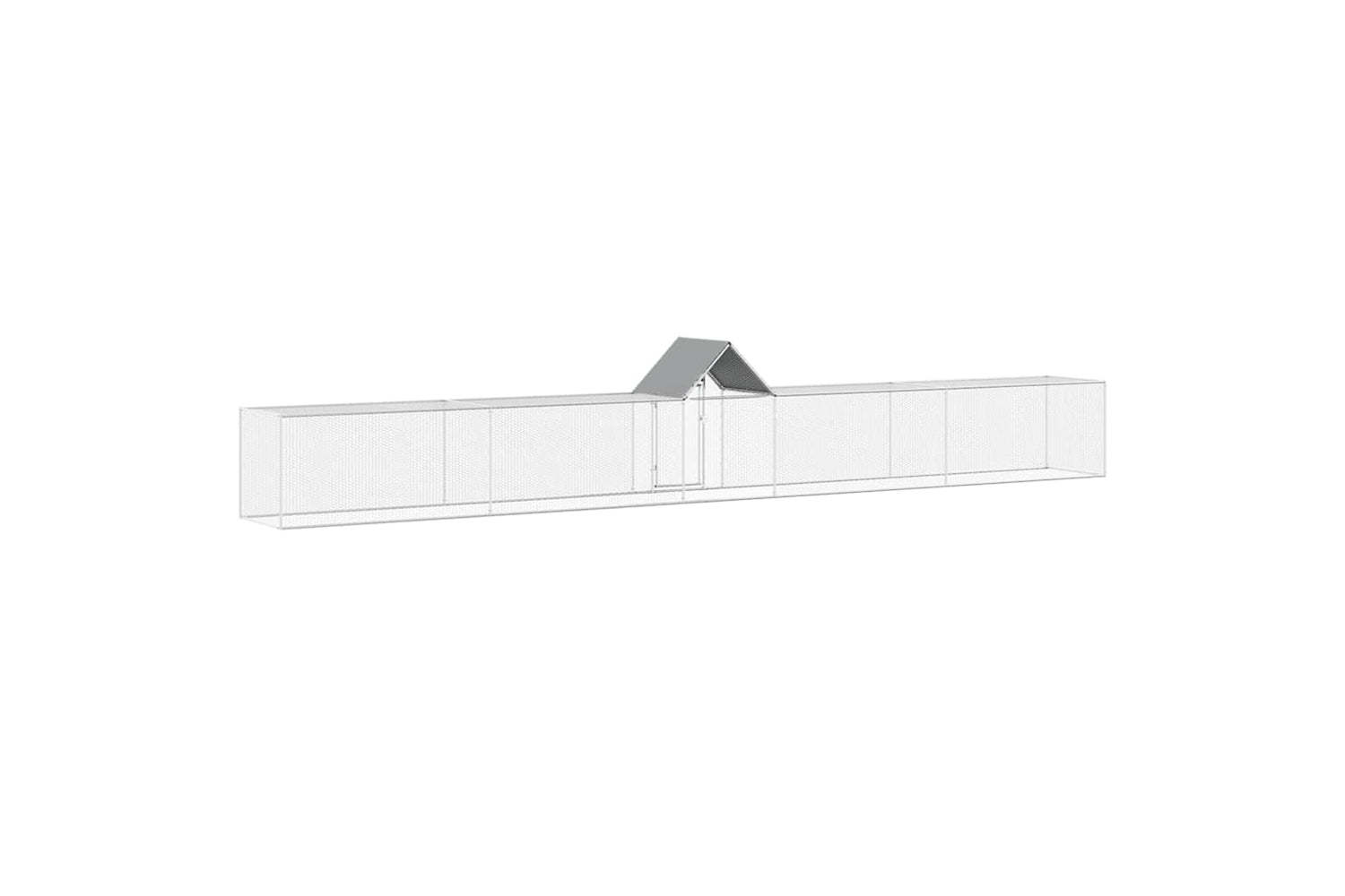 Vidaxl Chicken Coop 9x1x1.5 M Galvanised Steel-4