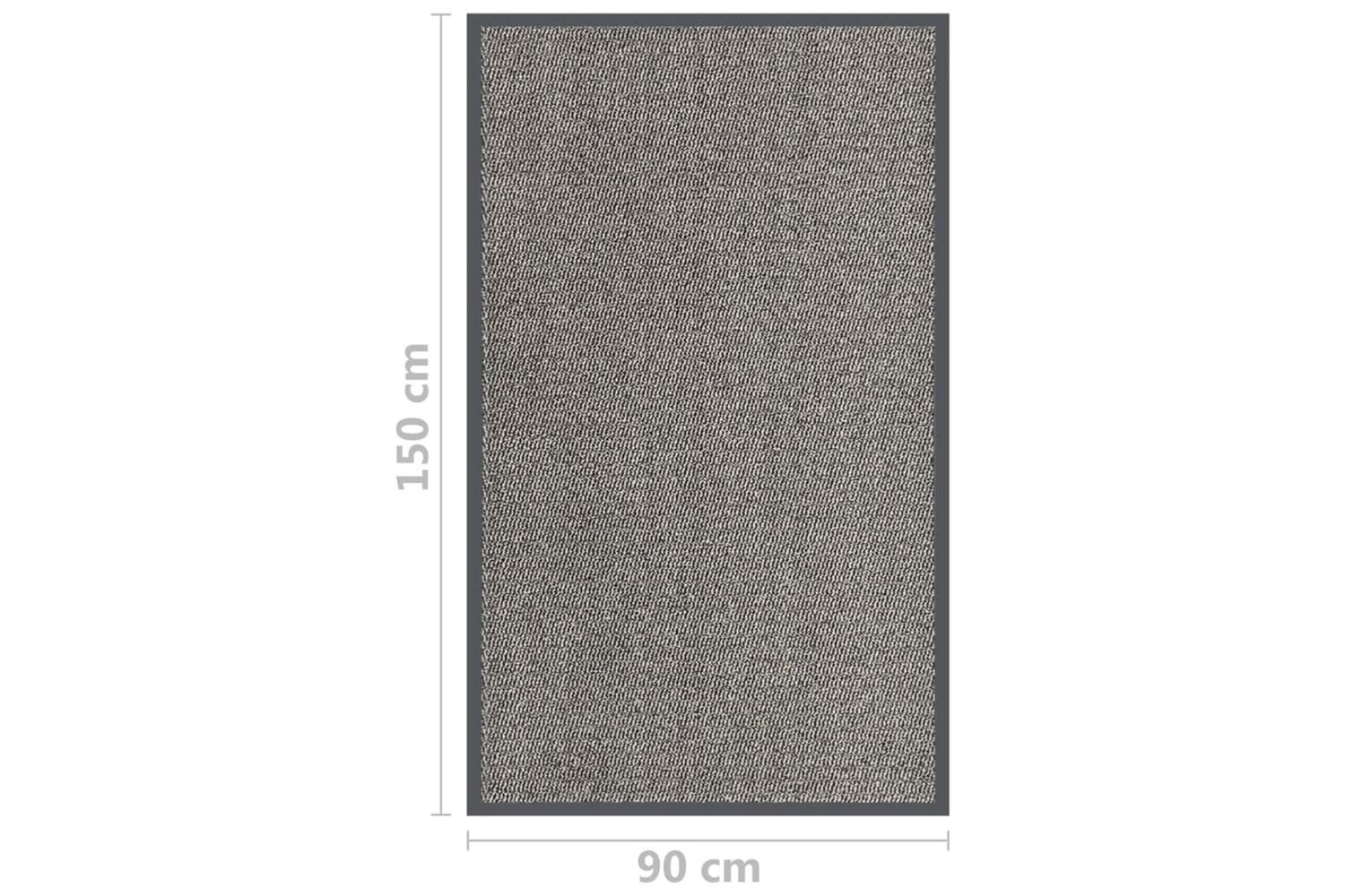 vidaXL 326948 Doormat Tufted 90x150cm Light Brown-5