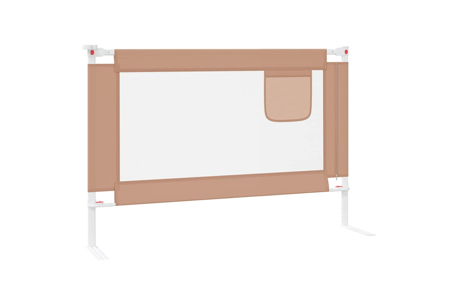Vidaxl Toddler Safety Bed Rail Taupe 100x25 Cm Fabric-4