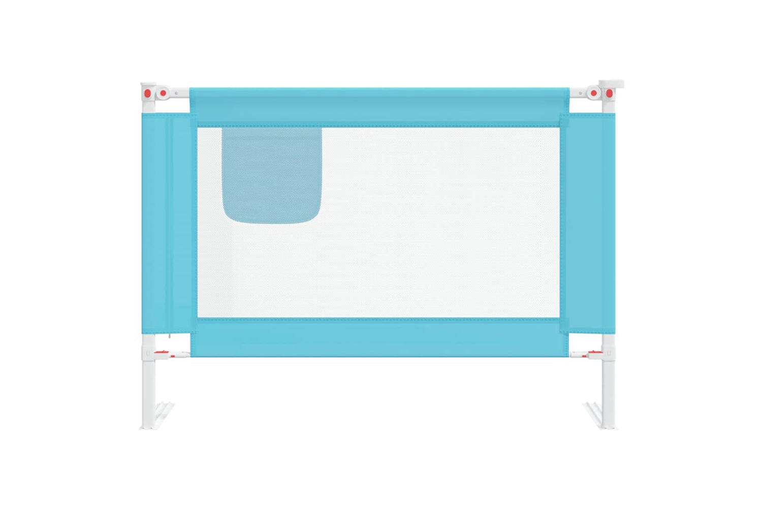Vidaxl Toddler Safety Bed Rail Blue 90x25 Cm Fabric-2