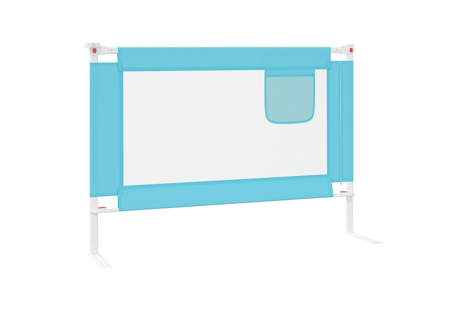 Vidaxl Toddler Safety Bed Rail Blue 90x25 Cm Fabric-4
