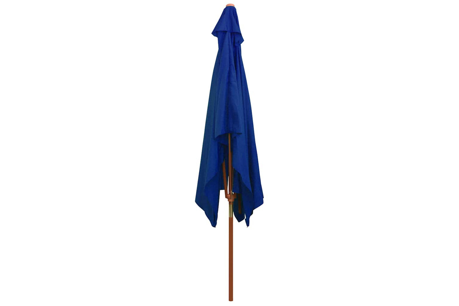vidaXL 313761 Outdoor Parasol With Wooden Pole Blue 200x300cm-4
