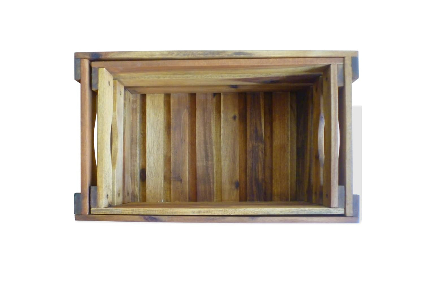 Vidaxl 43791 Apple Crate Set 2 Pieces Solid Acacia Wood-3