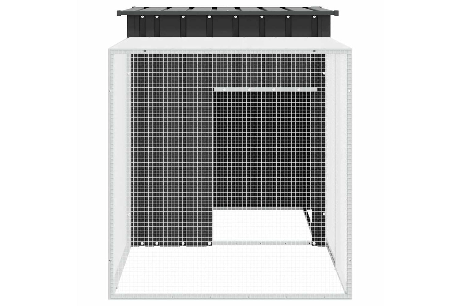 vidaXL 3155527 Rabbit Cage Anthracite 200x91x100cm Galvanised Steel-5
