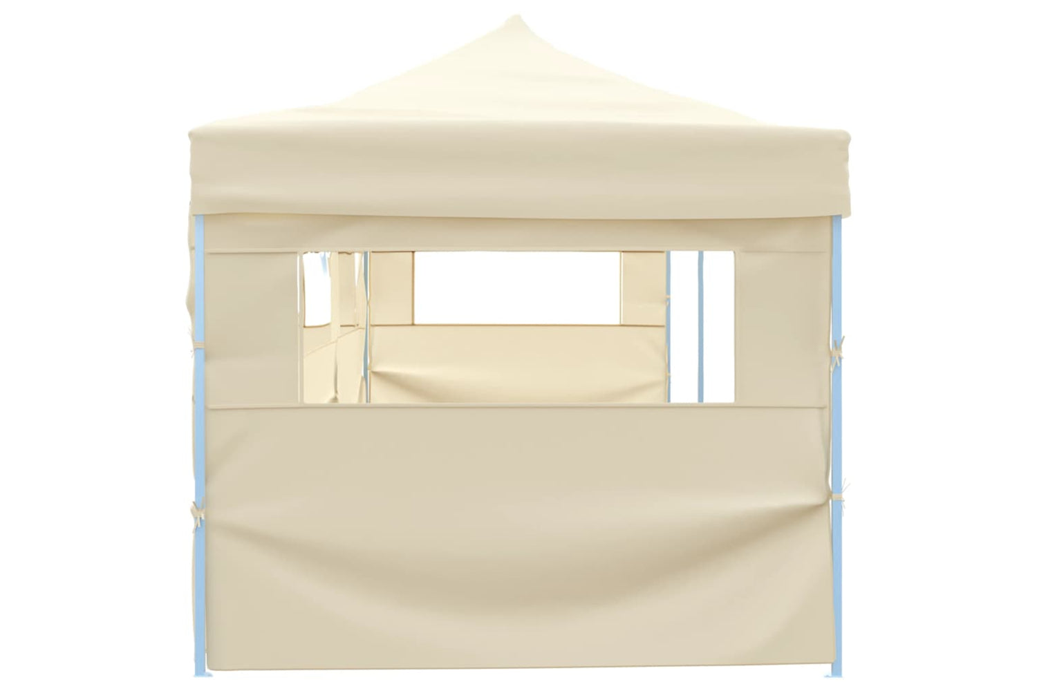Vidaxl Folding Pop-up Party Tent With 5 Sidewalls 3x9 M Cream-3