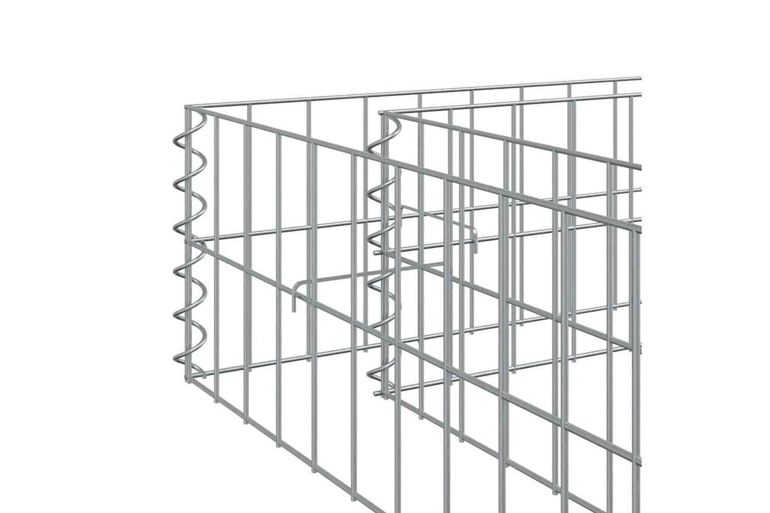vidaXL 151311 Gabion Raised Bed Galvanised Steel 100x100x20cm-8