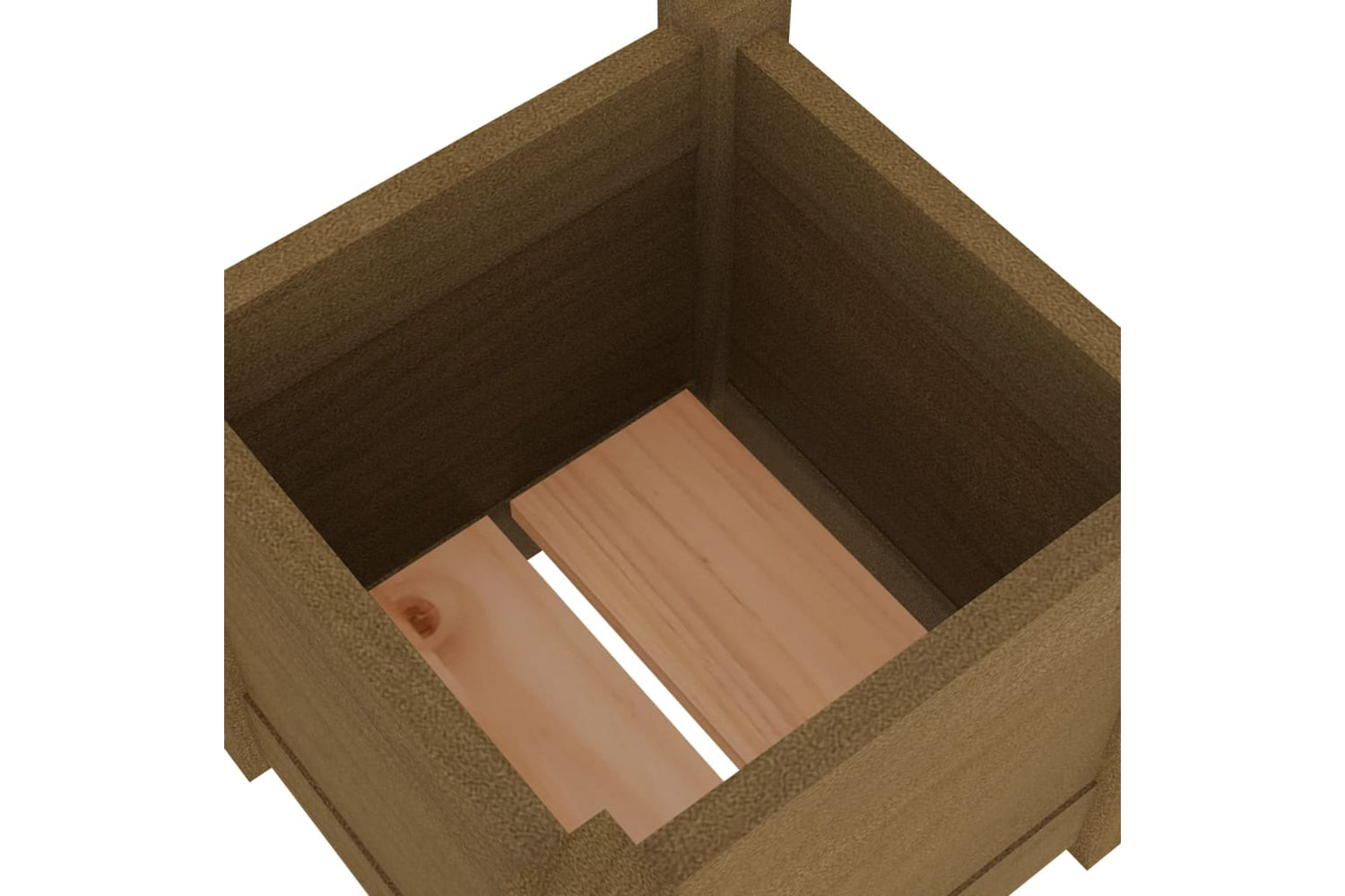 vidaXL 810528 Garden Planter Honey Brown 31x31x31cm Solid Pinewood-5