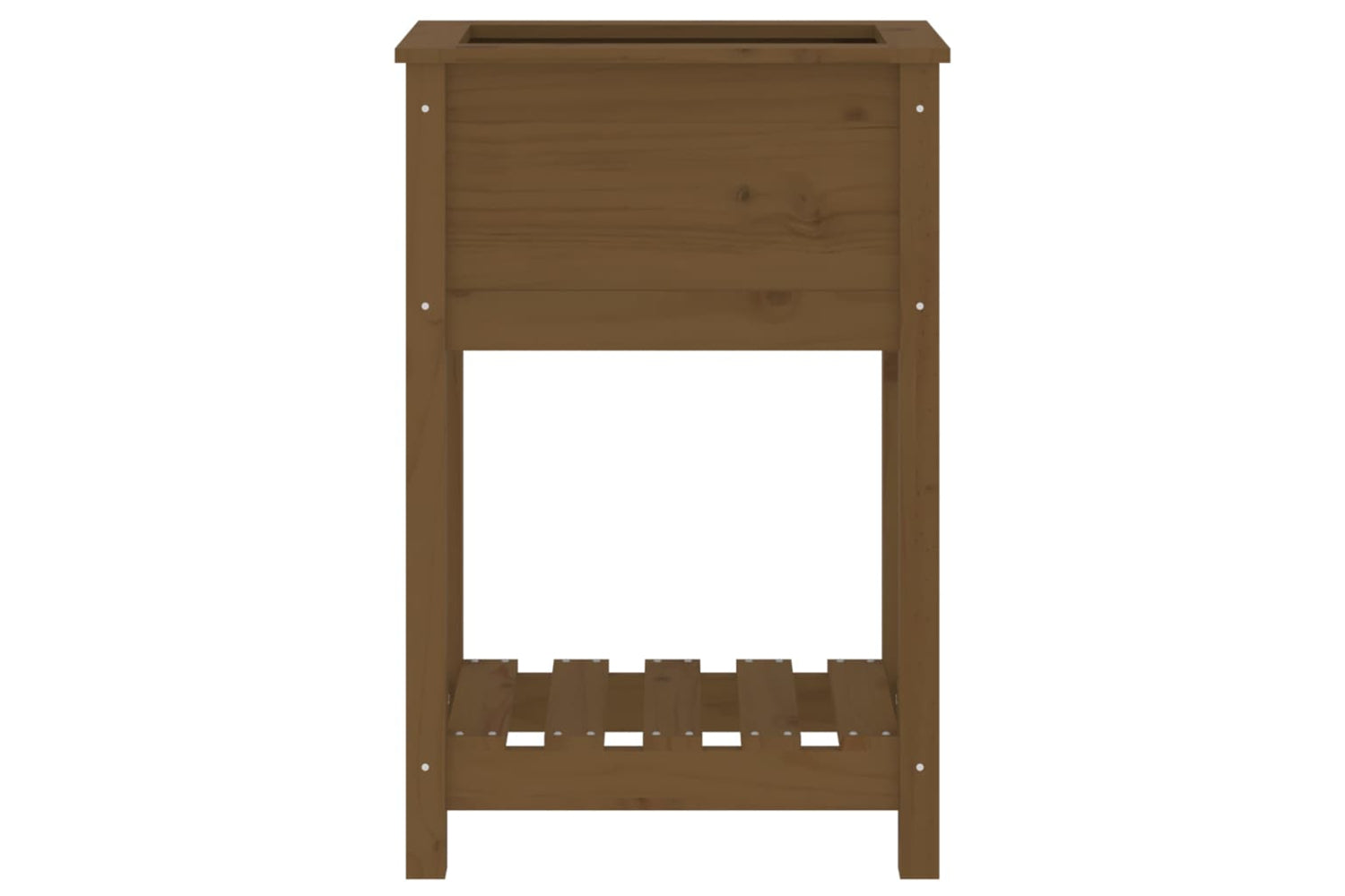 vidaXL 823755 Planter With Shelf Honey Brown 54x34.5x81cm Solid Wood Pine-4